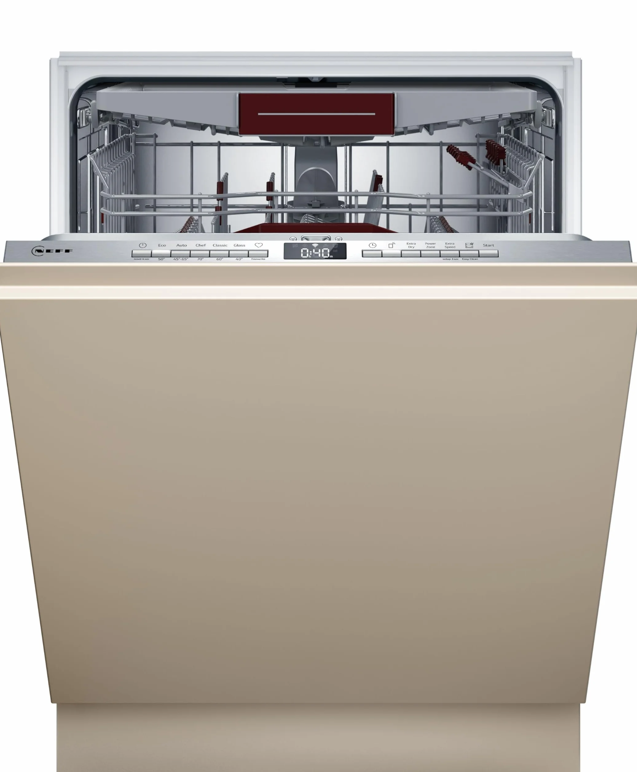 Neff S255ECX15E inteligentna zmywarka XXL 60 cm w pełni zintegrowana