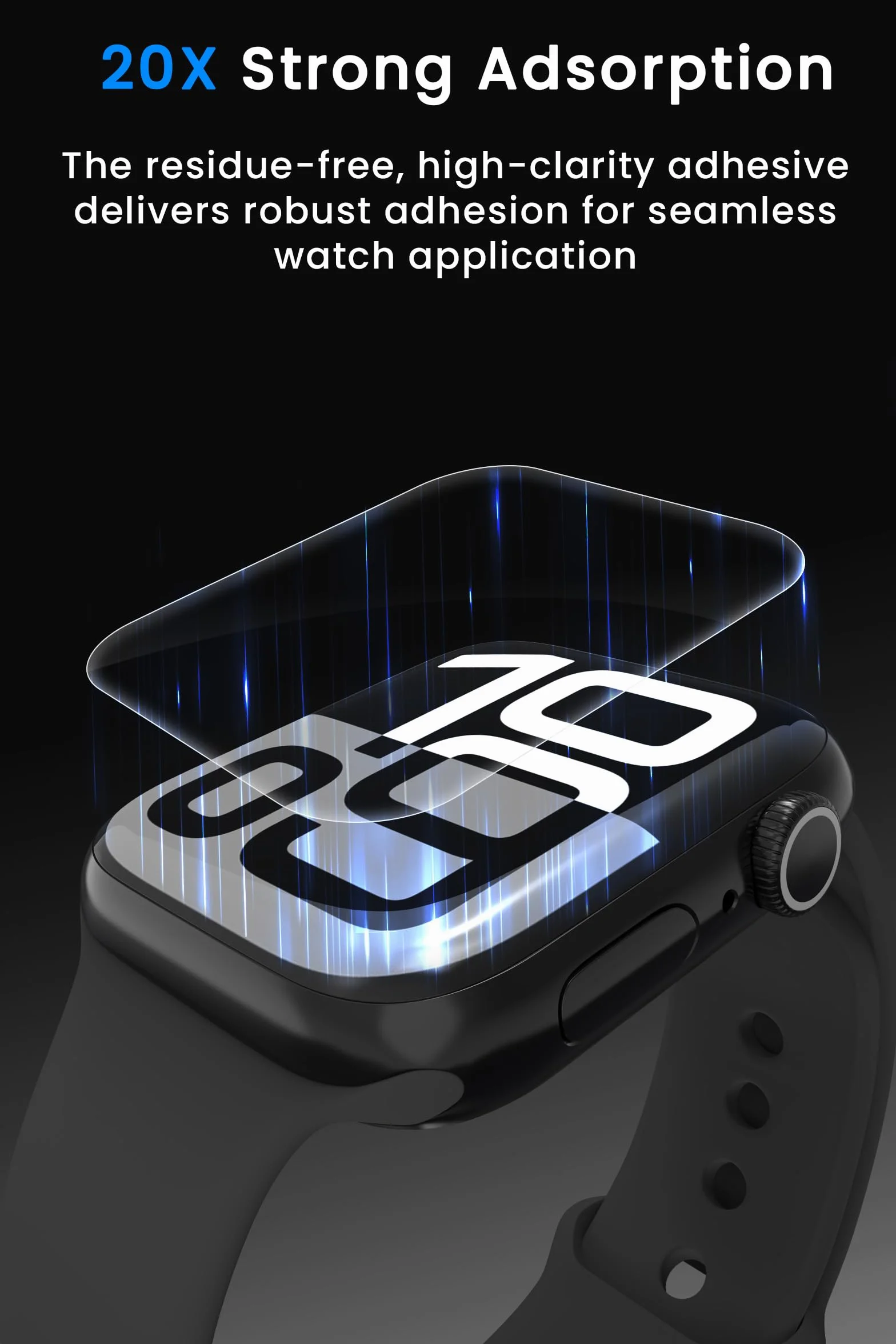 Ochronnik ekranu dla zegarka Apple Watch serii 10 (46 mm) Smartwatch, samouzdrawiająca elastyczna folia TPU z zestawem instalacyjnym, folia ochronna przed drapieżami HD Clear Soft Screen