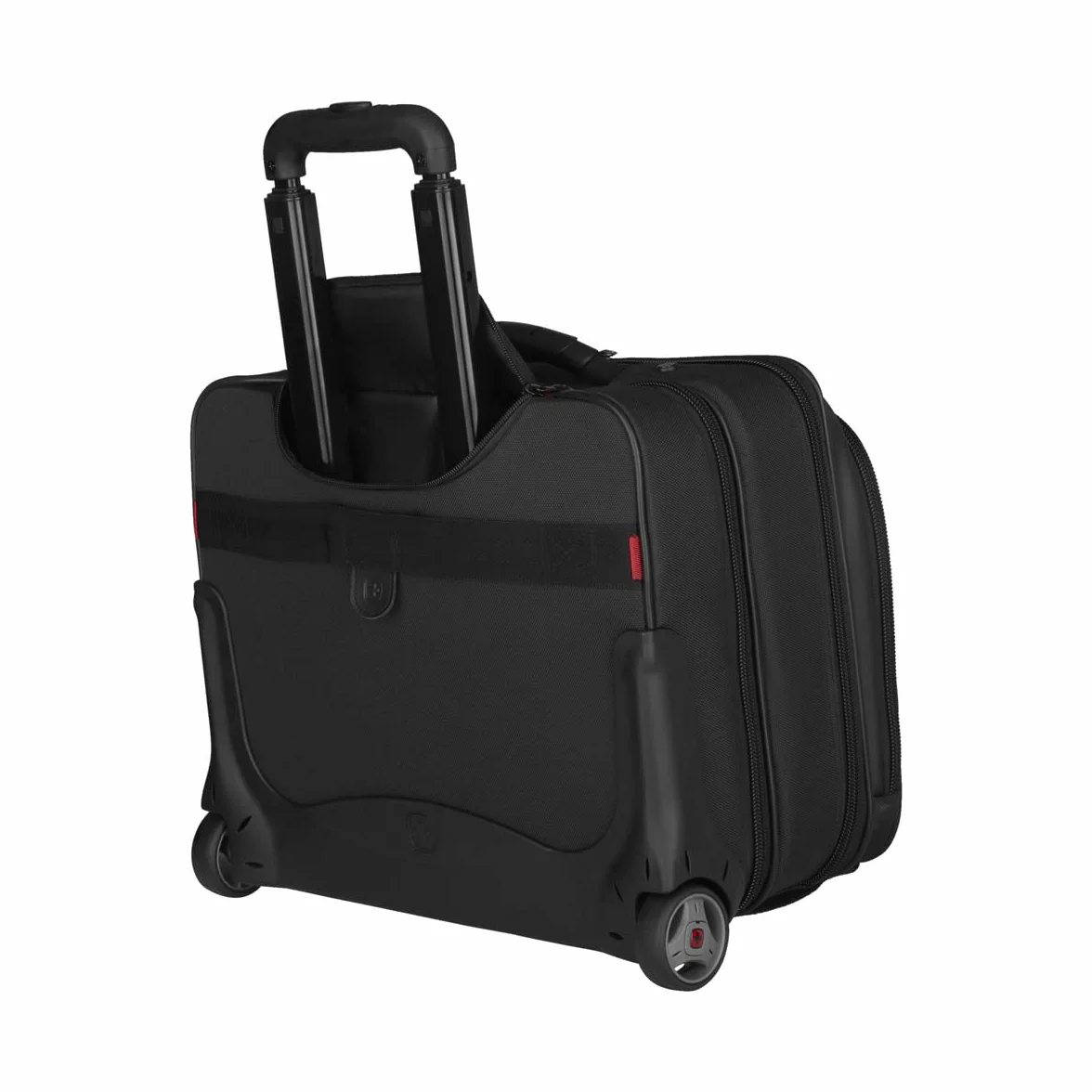 Wenger 600661 POTOMAC 17 Inch 2-Piece Business Wheeled Laptop Briefcase, Padded laptop compartment with Matching 15.4 Inch Laptop Case in Black (23 Litre),Black,42 cm