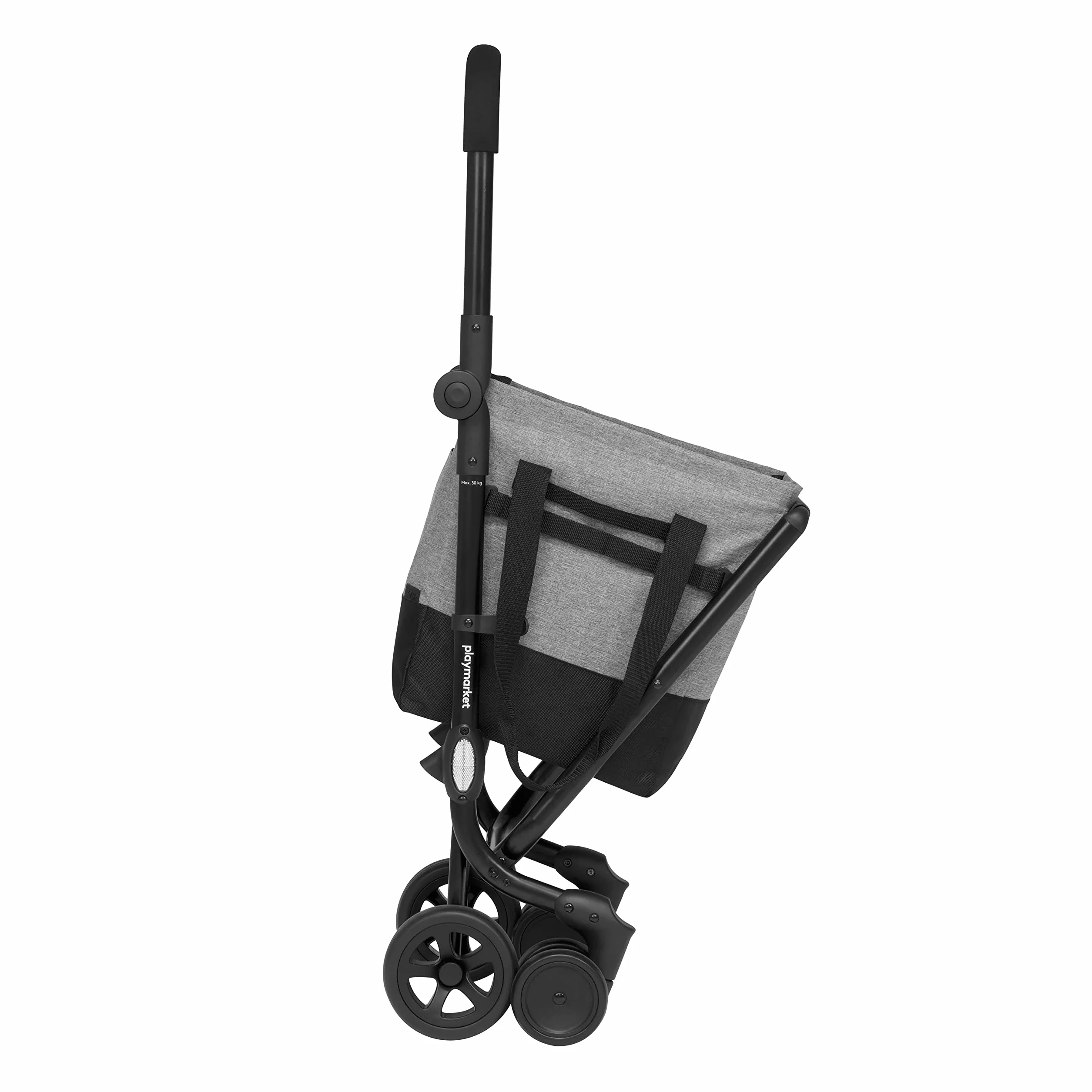 Playmarket Easy Go składany wózek na zakupy (czarno-szary)