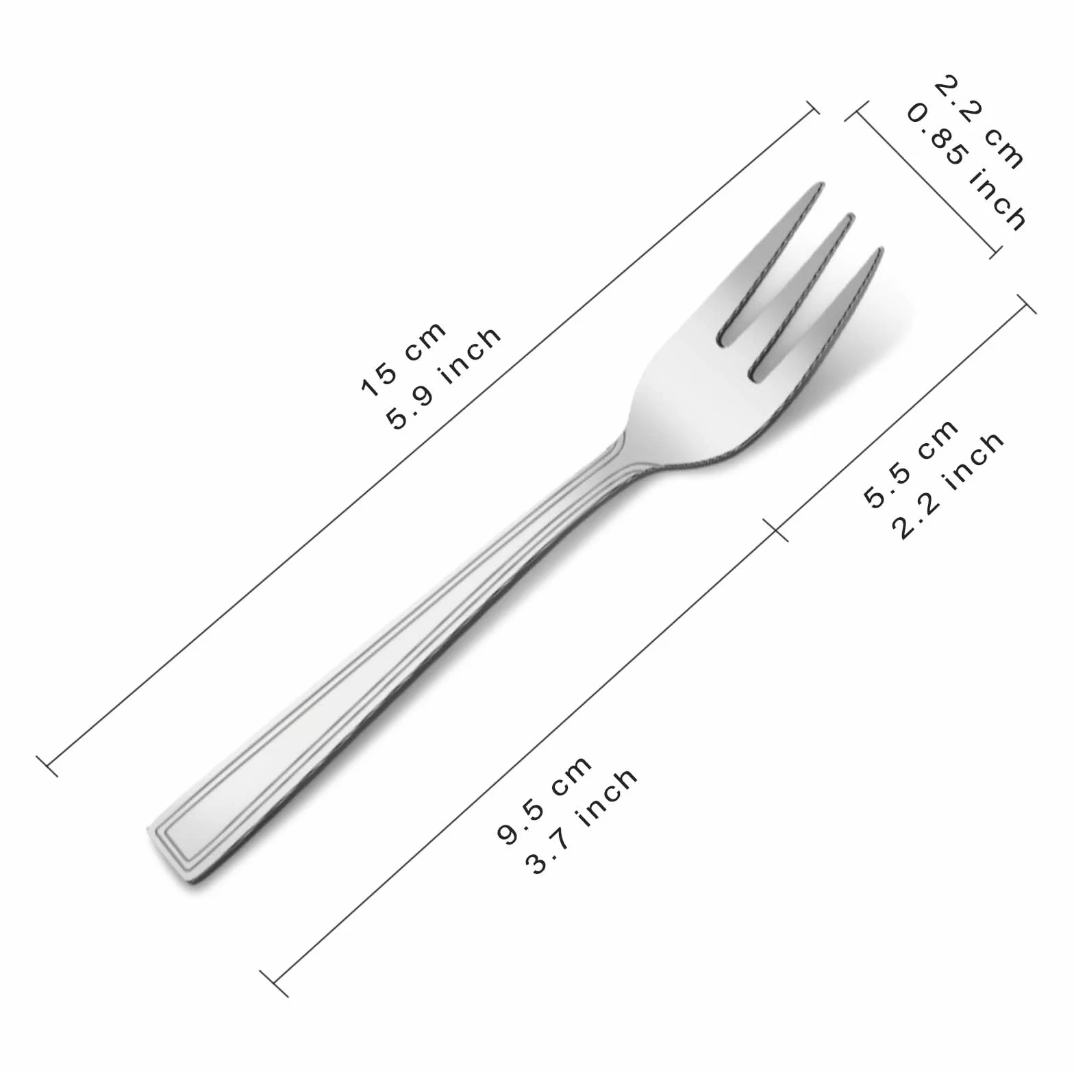 widelczyki do ciasta 24 sztuki 15 cm zestaw małych widelców deserowych