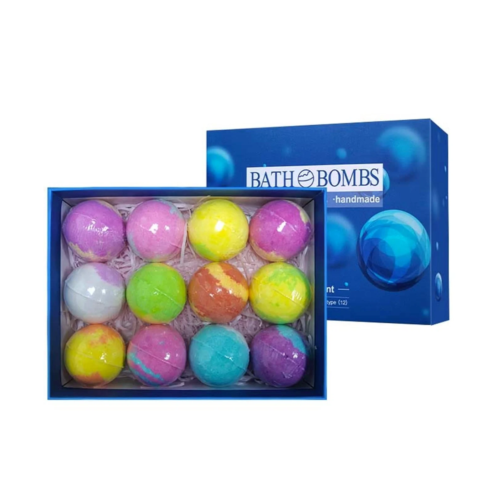 12 szt. Zestaw do kąpieli bomby do kąpieli suszony olejek eteryczny Kulka kąpielowa mieszana Kolor pływający kulka solna kulka Bath Bombs