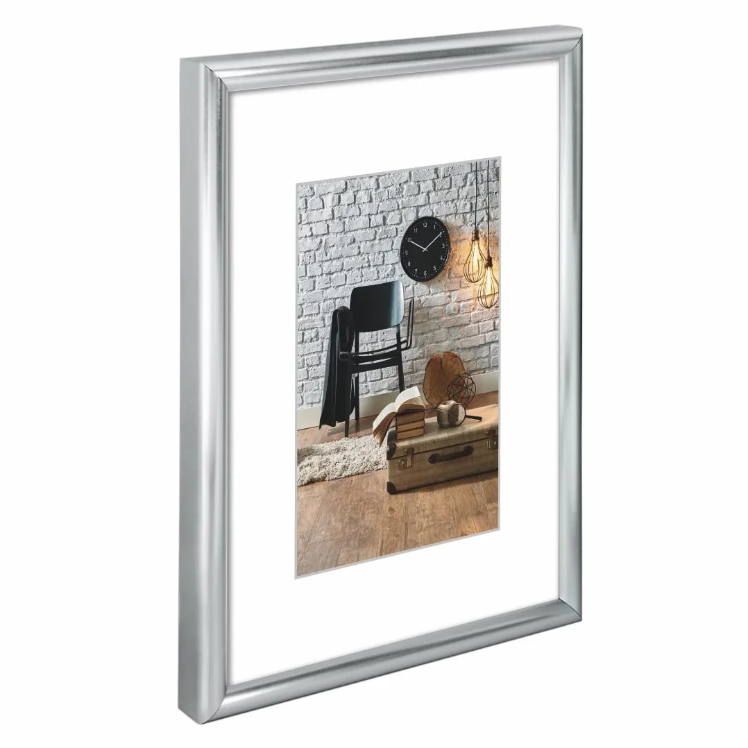 Hama Sevilla Ramka na Zdjęcia 29.7x42 cm DIN A3 Polistyren Srebrny Mat Art Glass Ochrona