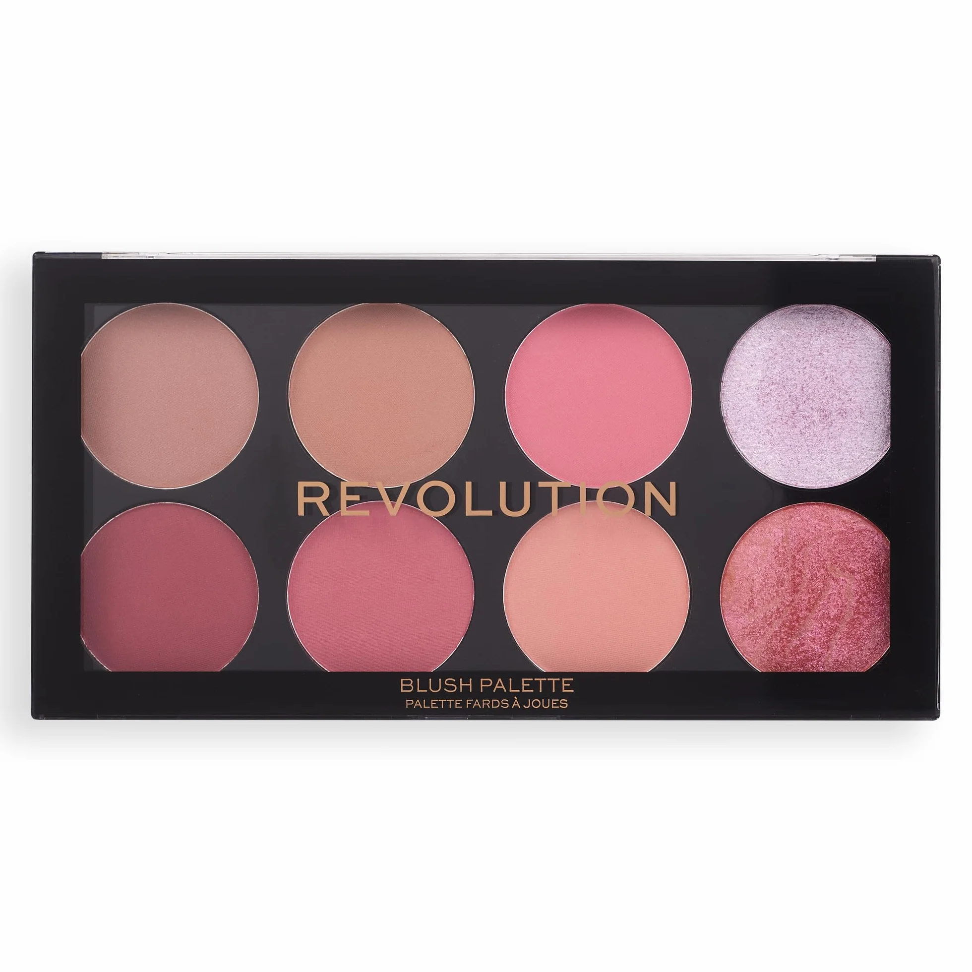 Revolution Beauty London, Ultra, paleta różu, cukier i przyprawa, 8 cieni, 12,8 g