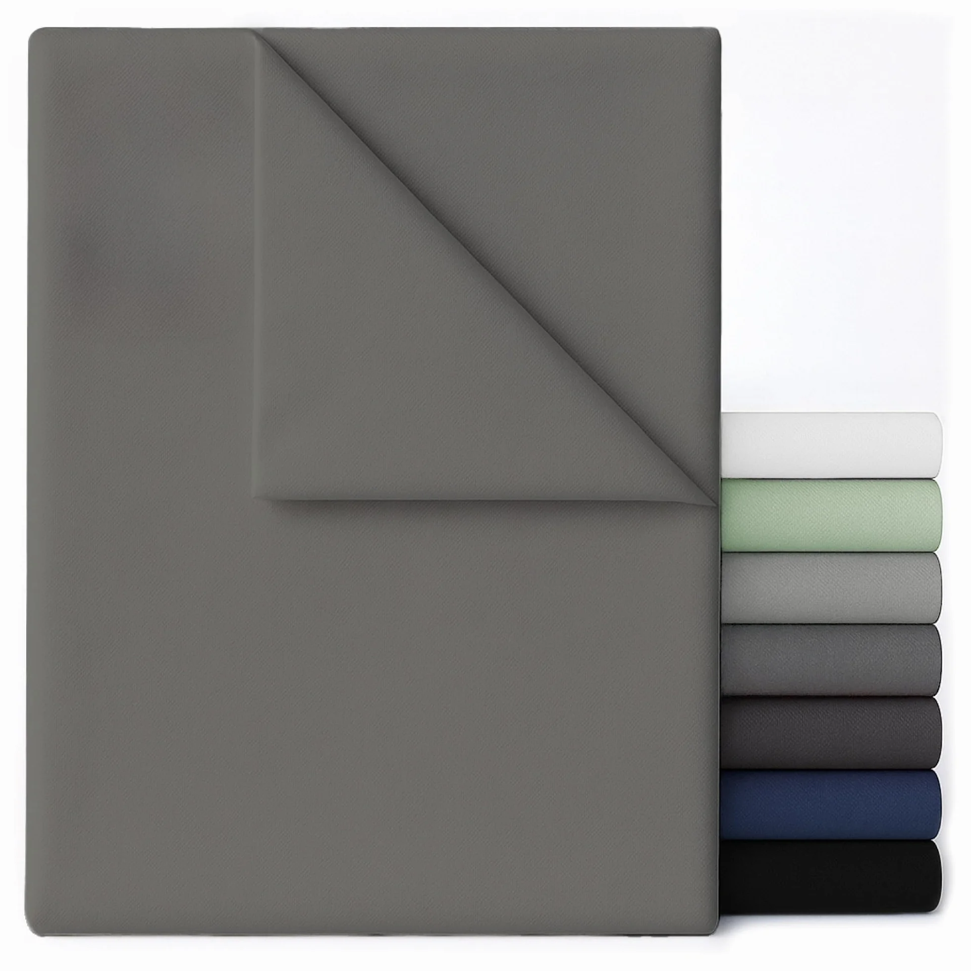 Dreamzie Prześcieradło dla 2 osób - 230x270 Antracyt - Ultramiękka, Szczotkowane, z Microfibra, do Łóżka Dwuosobowego 140x200/150x200 - Certyfikat Oeko-Tex