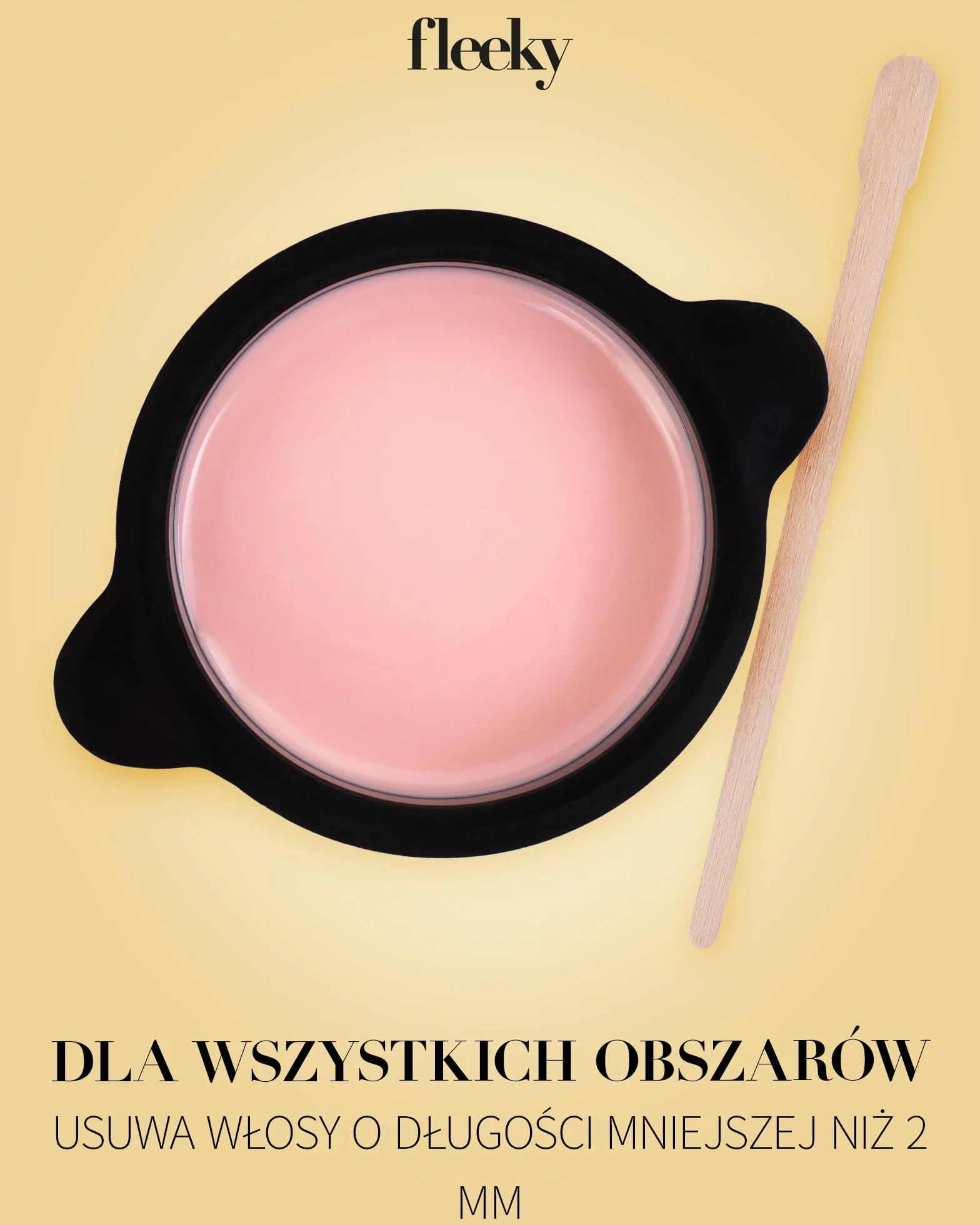 Fleeky Brow Zestaw 2 w 1 do depilacji i pielęgnacji - idealny do twarzy, ciała i okolic bikini, precyzyjny z drewnianą szpatułką.