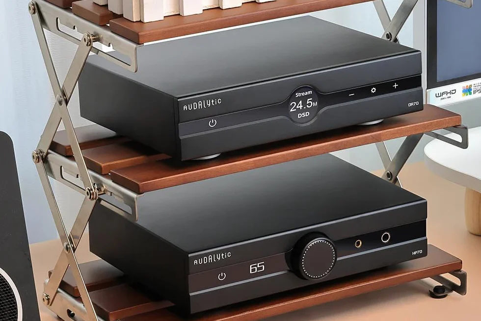 Fanmusic Gustard Audalytic DR70N R2R Network Streaming Desktop DAC z pilotem zdalnego sterowania (czarny)