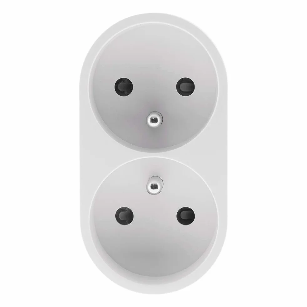 Zenitech - Listwa Zasilająca Podtynkowa z 2 Gniazdami - 2x16A - Biała - Elegancki Design - Montaż Wbudowany - 15 cm - Do Domu i Biura - Trwałe Materiały - Zasila Urządzenia Wysokoenergetyczne