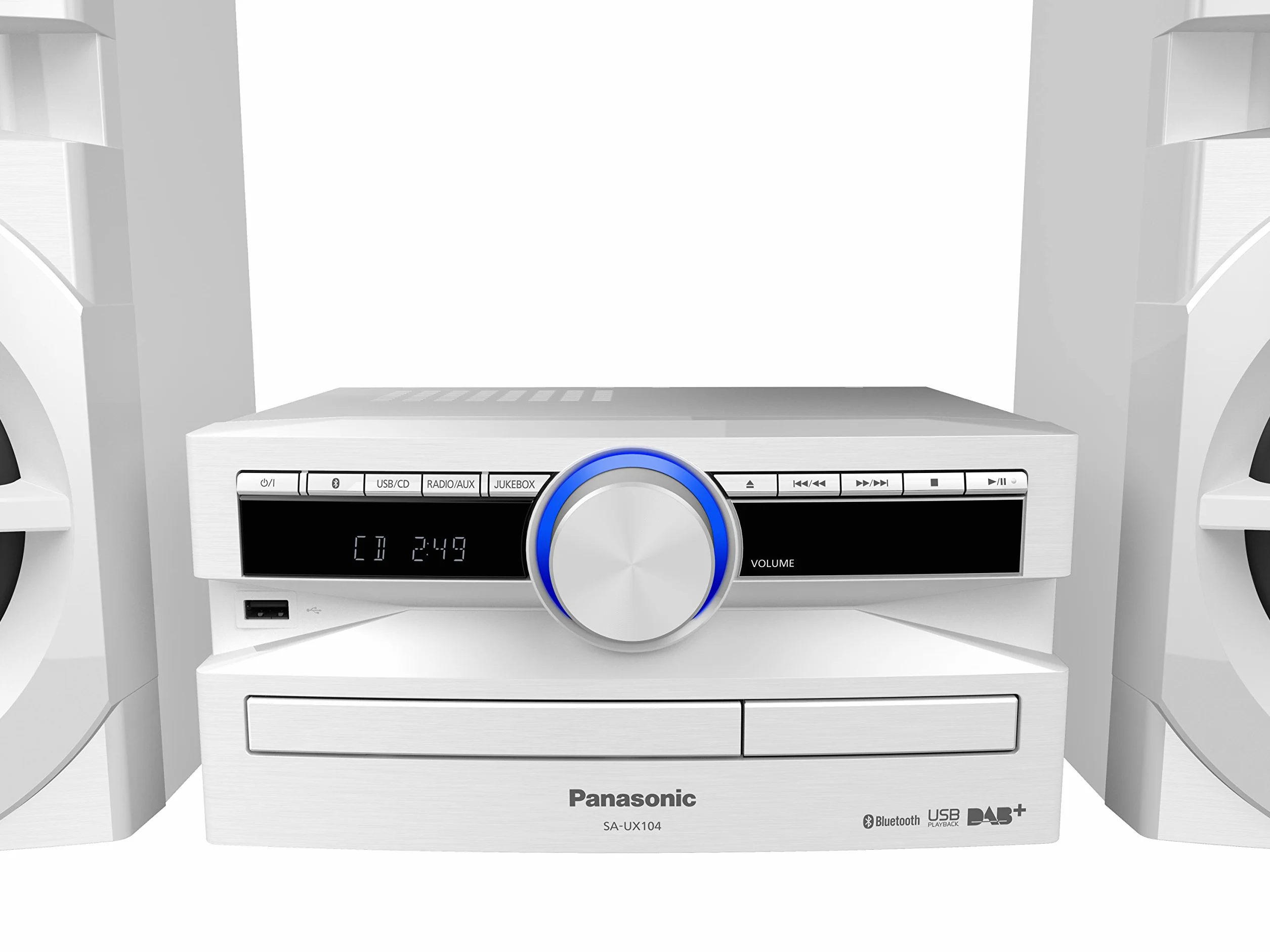 Panasonic SC-UX104EG-W Zestaw Stereo, Biały, 49W