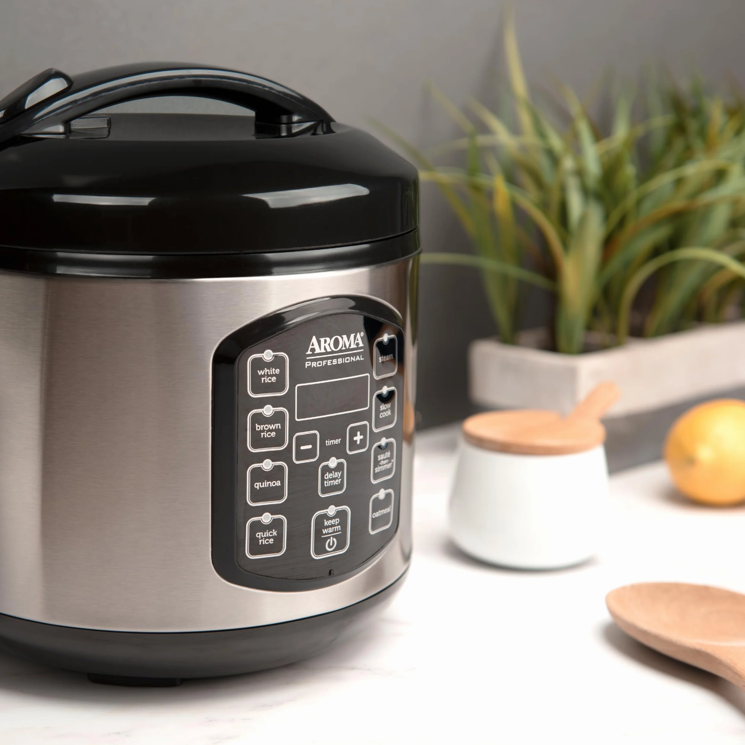 Miuphro Aroma Housewares ARC-954SBD Rice Cooker, 4-Cup Uncooked 2,5 kwartał, wersja profesjonalna