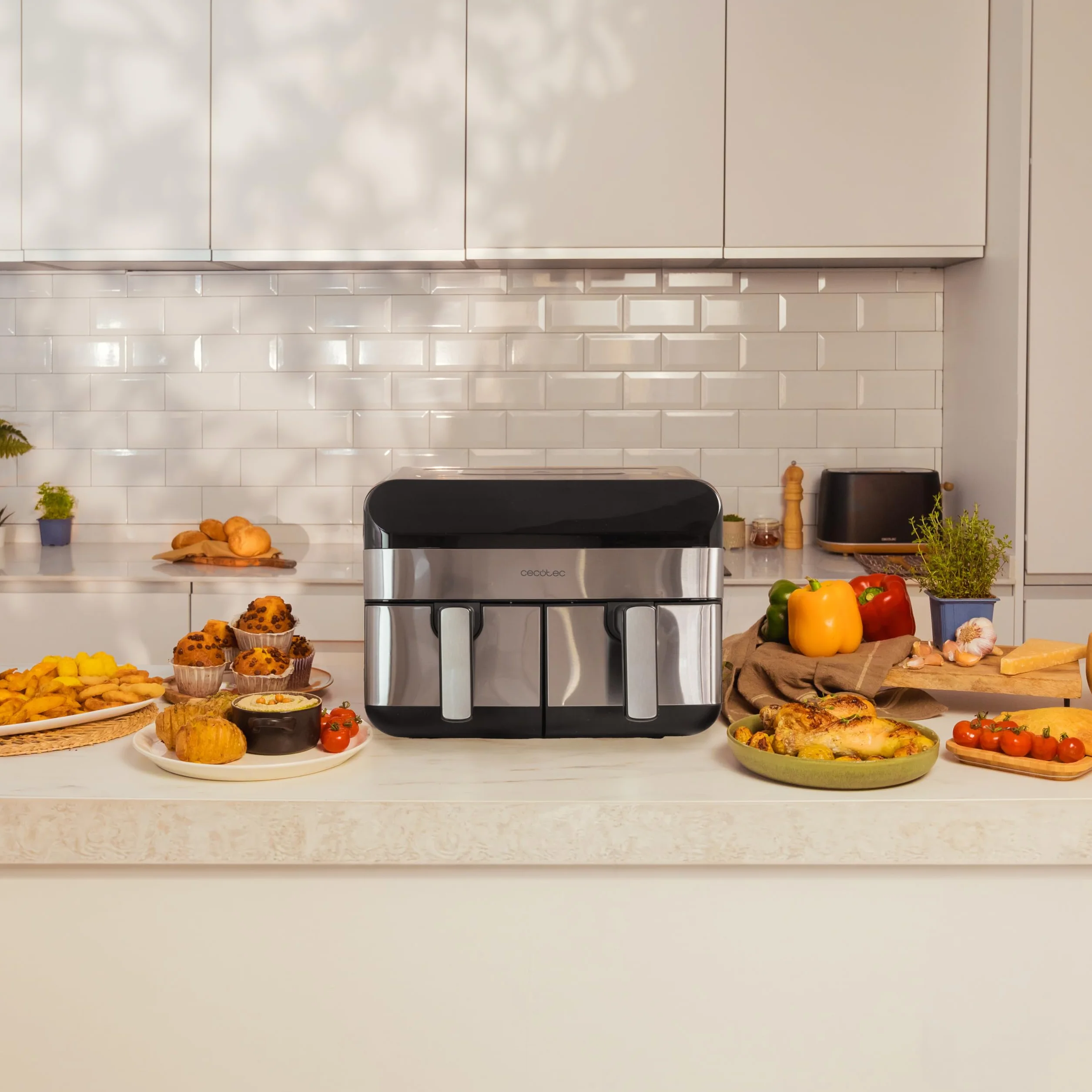 Cecotec Air Fryer Cecofry Advance 9000 Inox 2800 W 9L cyfrowa frytkownica powietrzna