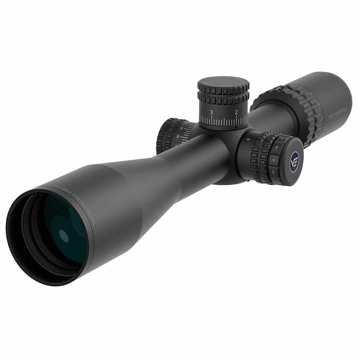 Vector Optics ORION PRO MAX 4-16x44 pierwsza płaszczyzna ogniskowa 30 mm VOR-4 MIL podświetlane szkło wytrawione siatka boczna ostrość zero stop luneta z uchwytami tkackimi/picatinny, osłona
