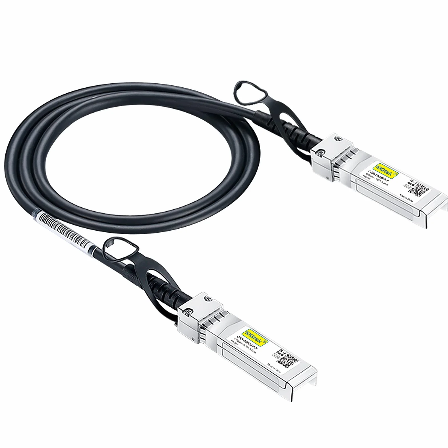 SFP+ DAC Twinax Cable 1-Meter(3.3ft), 10G SFP+ to SFP+ Direct Attach Copper Patch Passive Cable for Cisco SFP-H10GB-CU1M, Ubiquiti UniFi UC-DAC-SFP+, TP-Link, Netgear, D-Link, Zyxel,Mikrotik and More