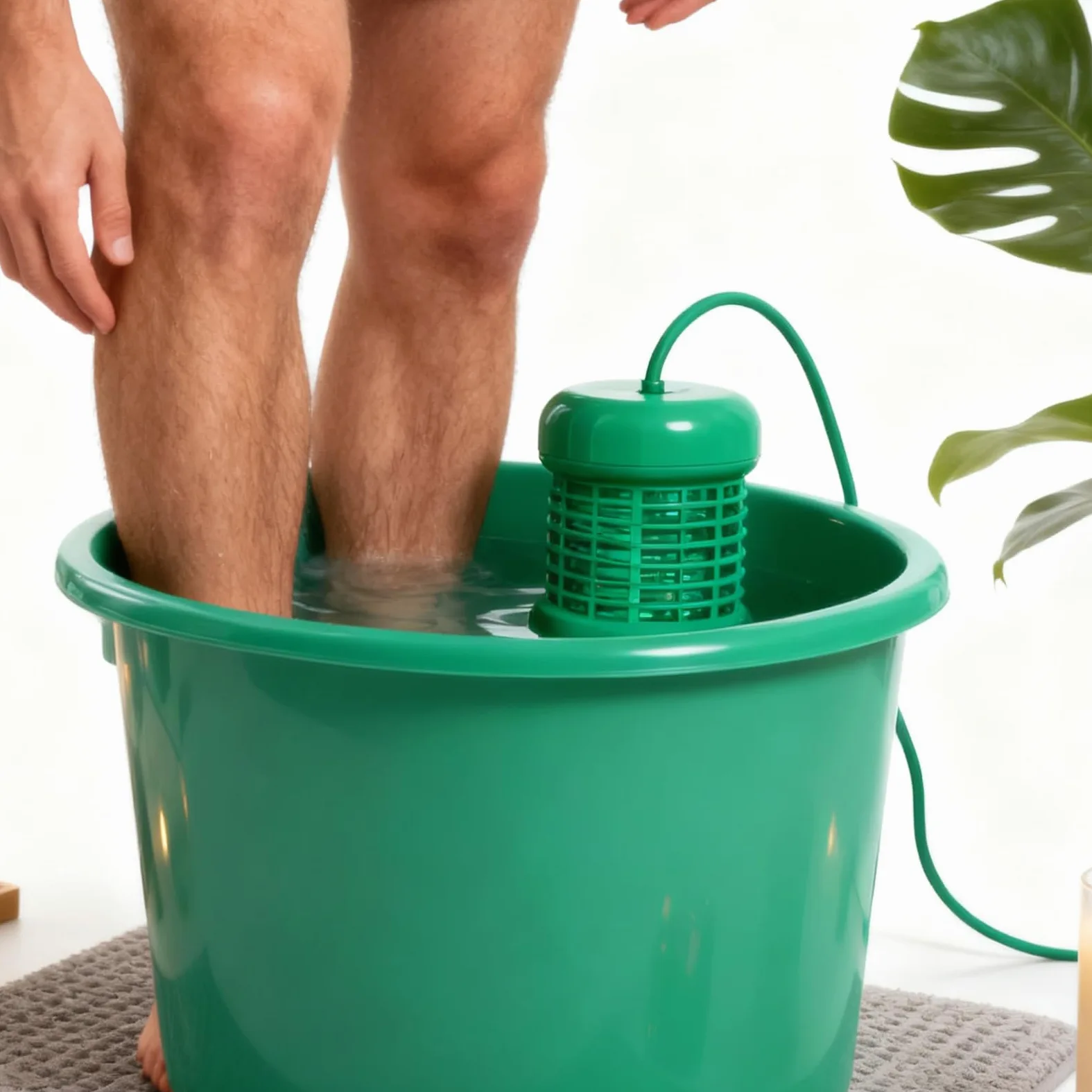 Zastępcza Jonowa Kąpiel Stóp 4 Części Przenośny System | Zamiennik Systemu Kąpieli Stóp Do Domowej Kąpieli Oczyszczania Relaksu Wellness Pielęgnacji Salonu Piękności