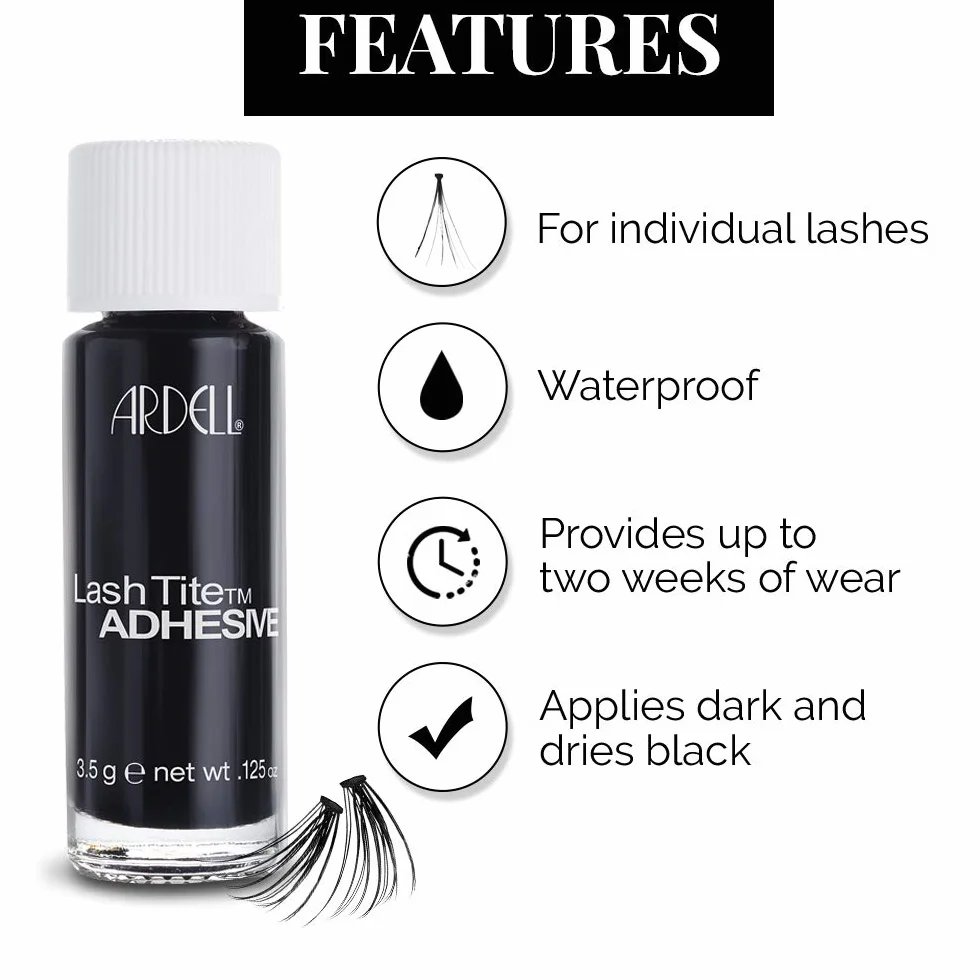Ardell Lashtite Adhesive, oryginalny, ciemny, 1 opakowanie (1 x 0,12 oz)