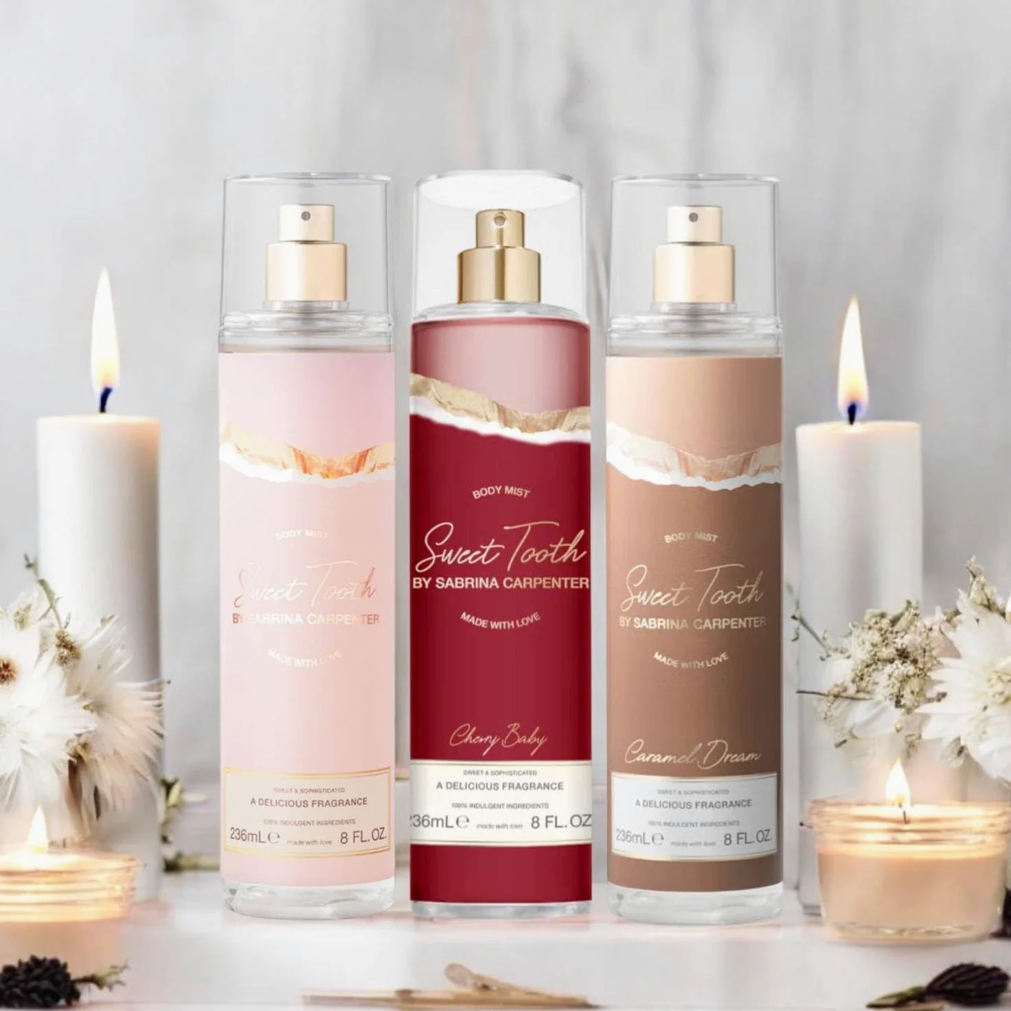 Sabrina Carpenter Sweet Tooth perfumowana woda do ciała dla kobiet różne zapachy 236 ml (zestaw)
