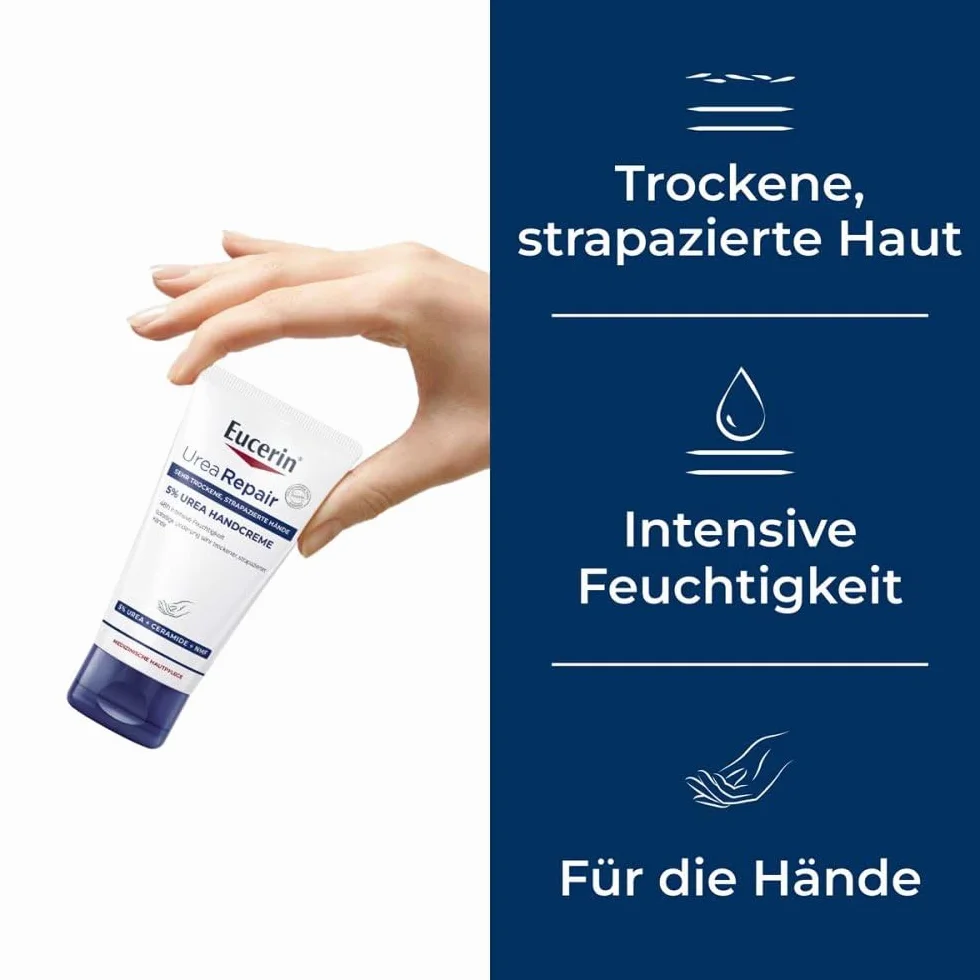 Eucerin UreaRepair plus krem do rąk 5%, 75 ml Kremowa