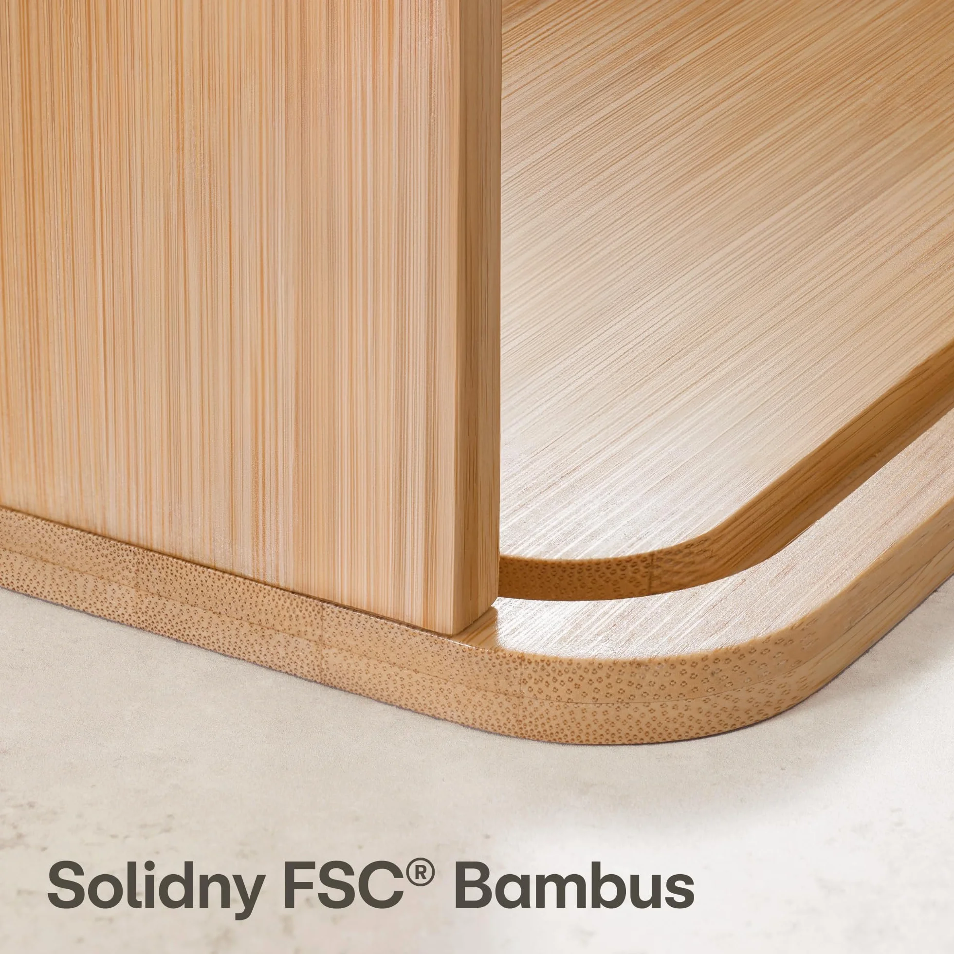 Bambusowy Pojemnik Na Chleb Fsc 33x23cm Z Przesuwanymi Drzwiczkami Czarny