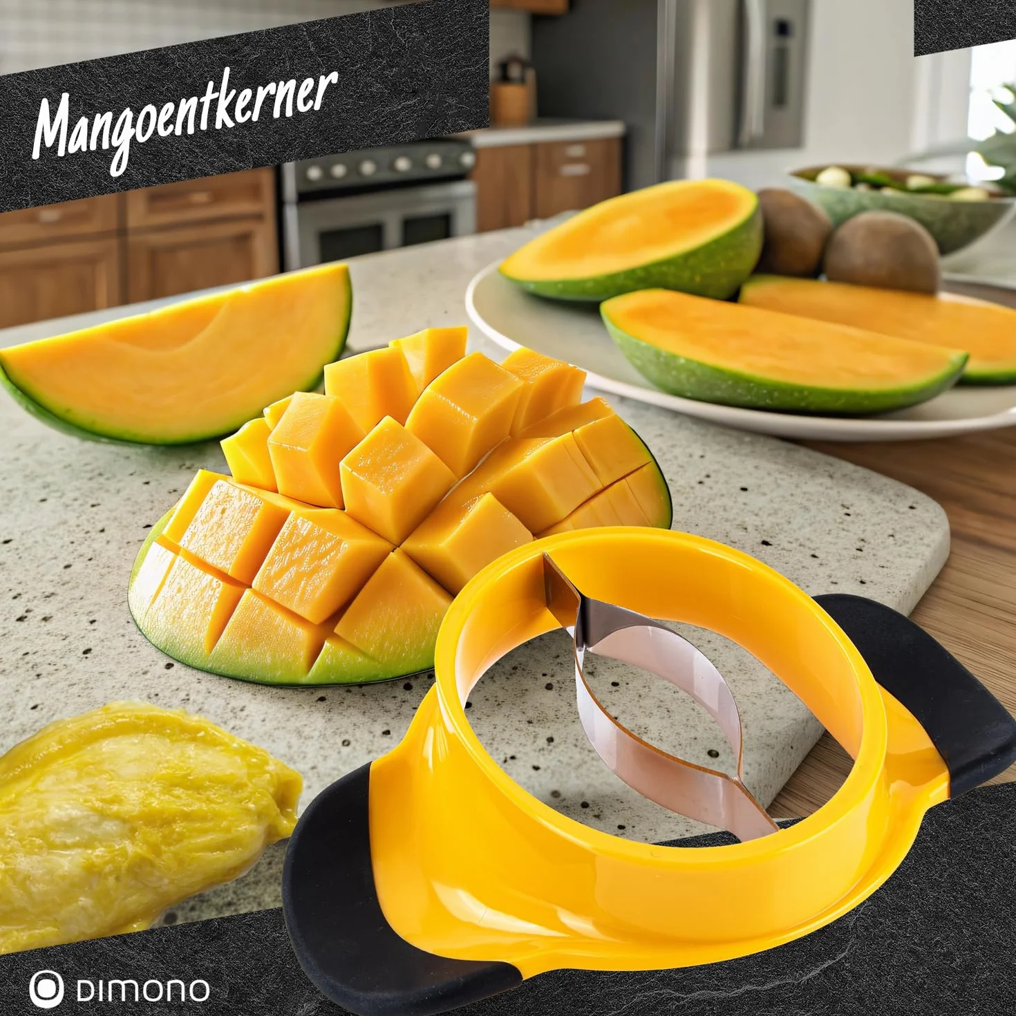 Obieraczka do mango ze stali nierdzewnej, krajalnica do mango