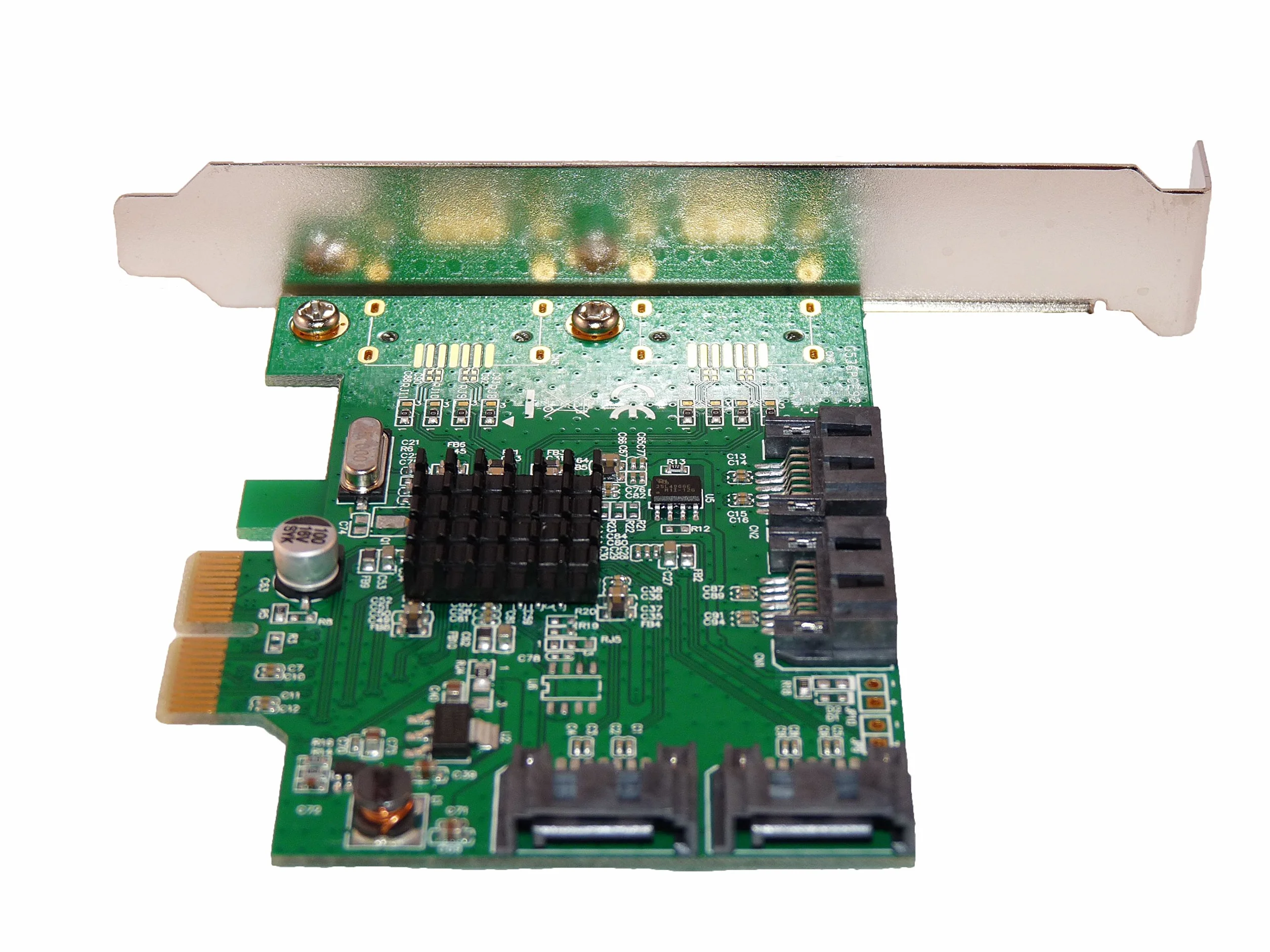 PCI Express kontroler karta PCI-E) 4 porty SATA 3 (III) Marvella Chipset 88SE9230 RAID 0, RAID 1 i RAID 10 - od ComPUTER DISTRICT.