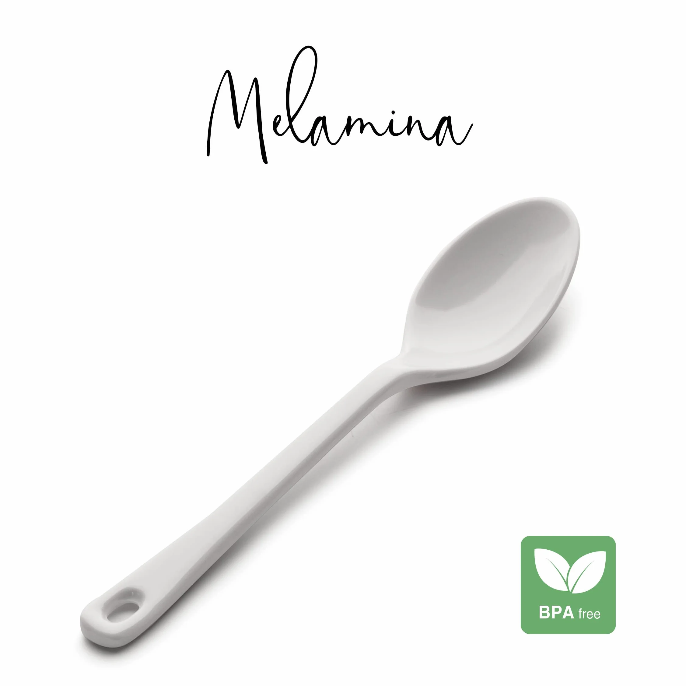 Lacor Melamine Classic łyżka biała 18 cm