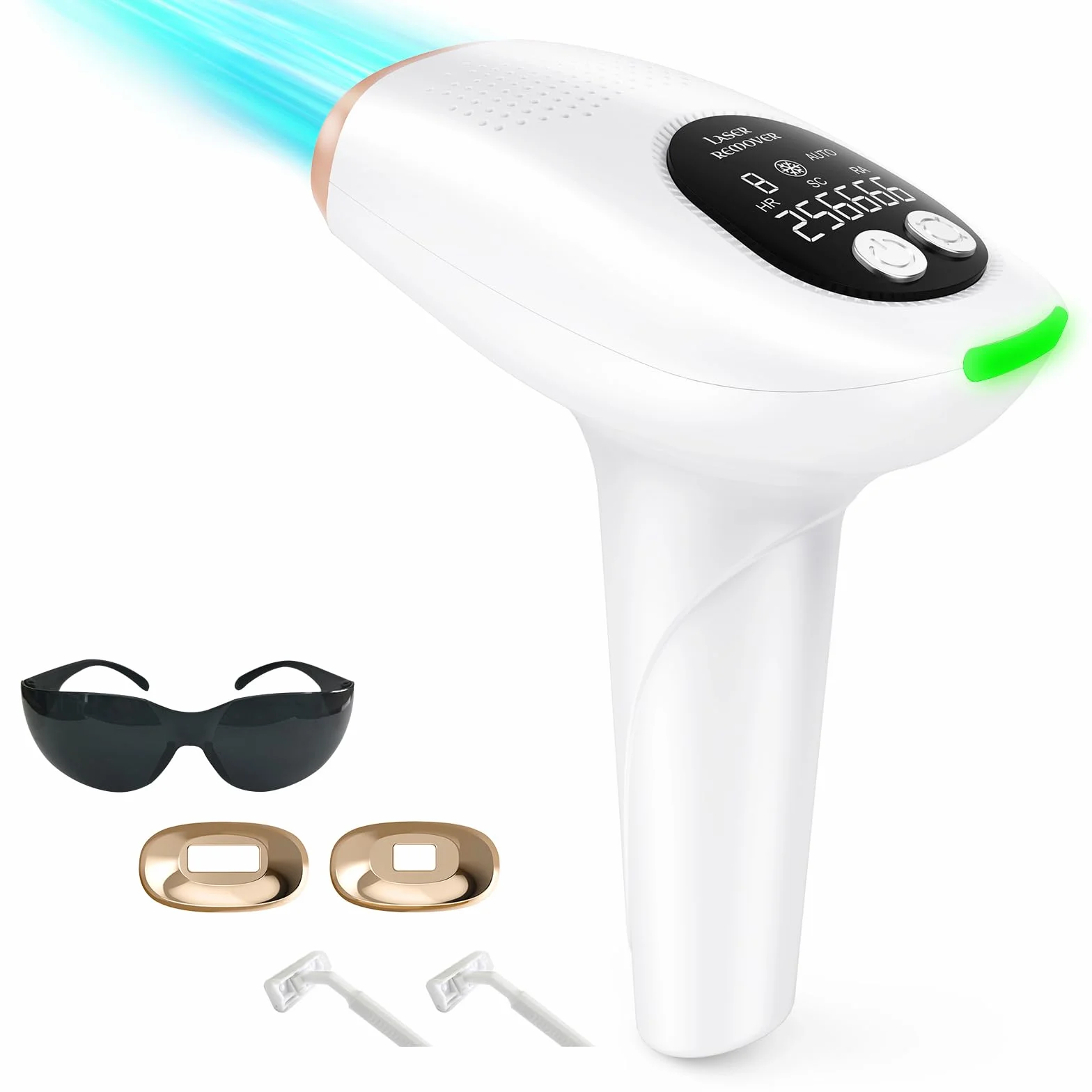 IPL Geräte Haarentfernung Laser mit 3 Erweiterte Funktionen-HR/SC/RA und 9 Energiestufen, LED-Anzeige, 999,999 Lichtimpulse Laser Haarentfernung für Männer, Frauen, Achseln, Beine, Körper