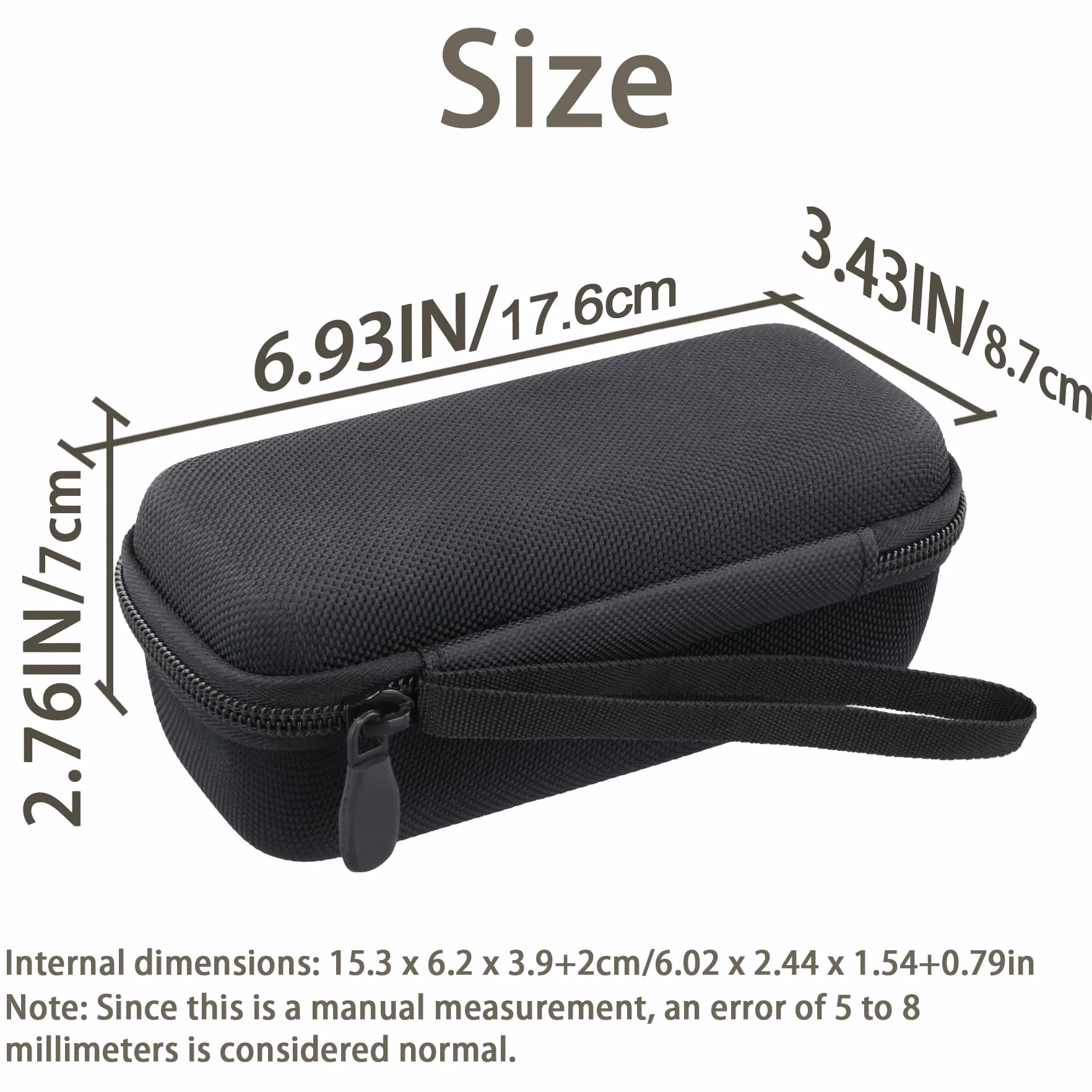 Aenllosi Dla UGREEN Nexode Power Bank 20000mAh 130W (PB721, PB723) / 20000mAh 165W (PB726) Podróżny twardy futerał ochronny do power banku, czarny (tylko etui)