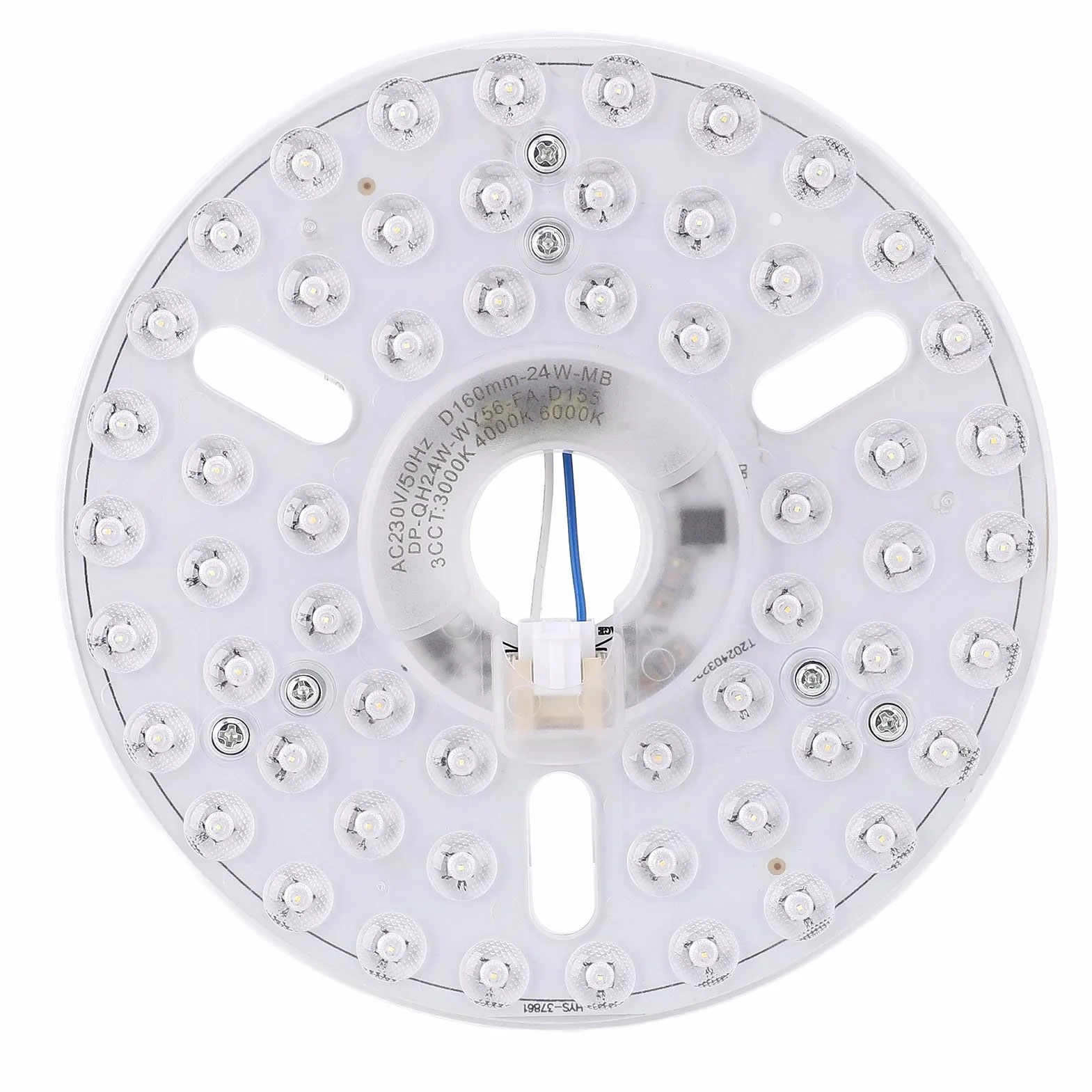 Wentylatora LED 6,3 cala 24W CCCT 230V Zestaw Magnetyczny 3 Kolor Dimmable