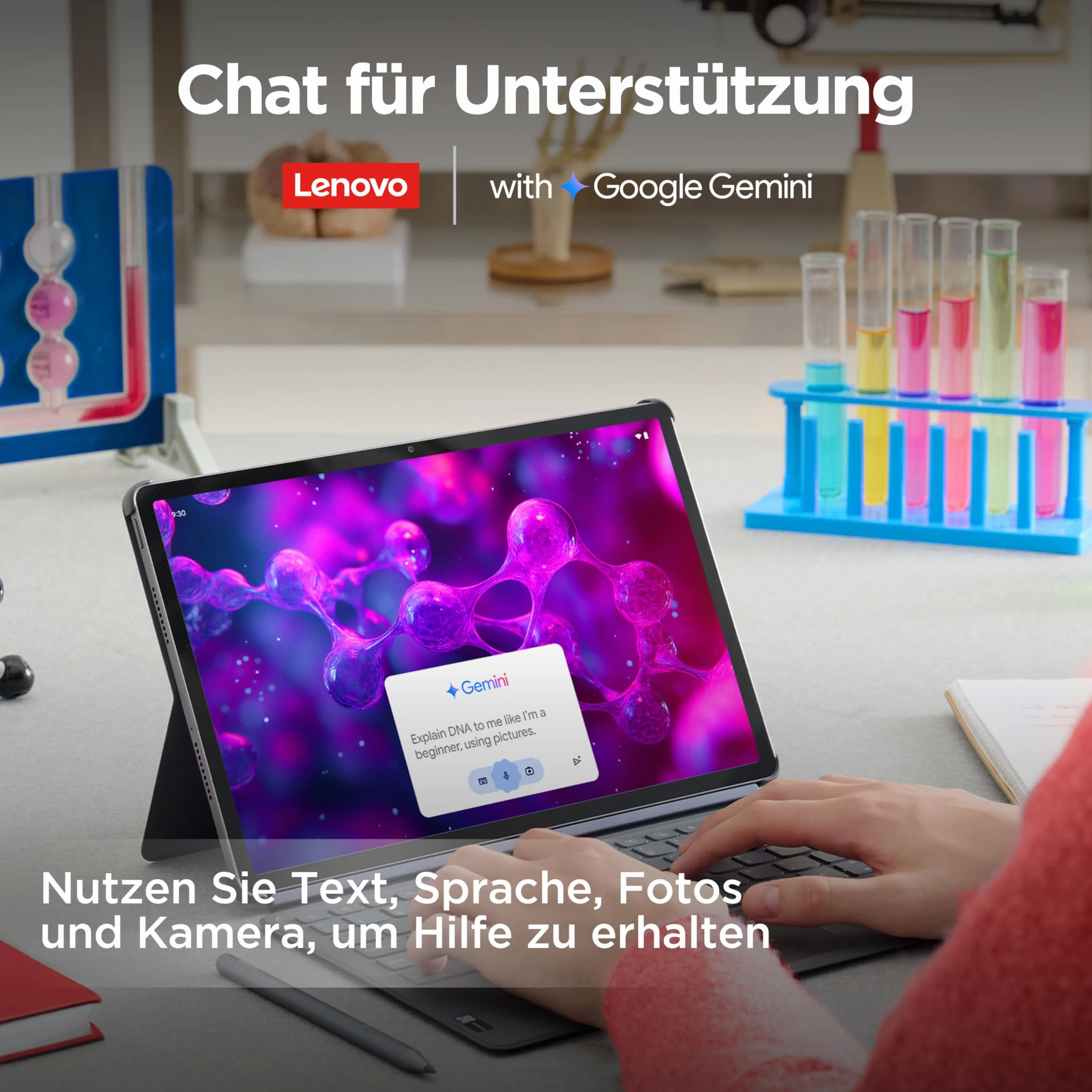 Lenovo Idea Tab Pro Tablet | 12,7" wyświetlacz 3K | MediaTek Dimensity 8300 | 8 GB RAM | 256 GB eMMC | Android 14 | Luna Grey | w zestawie Tab Pen Plus