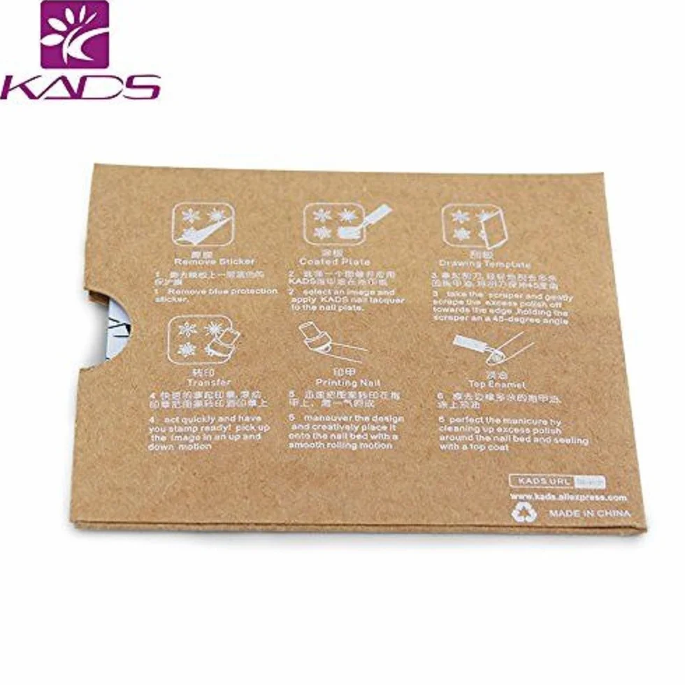 KADS Nail Stamping Plate Kwiat Moda Natura Nail Art Stempel Szablon DIY Obraz Manicure Płyta Narzędzia (FL043)