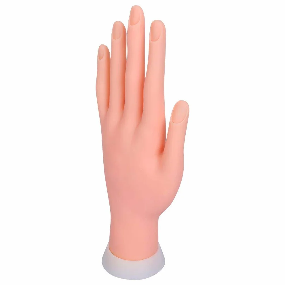 Ręka do paznokci elastyczna ręka przegubowa miękka Manicure ekspozytor lakieru bez paznokci