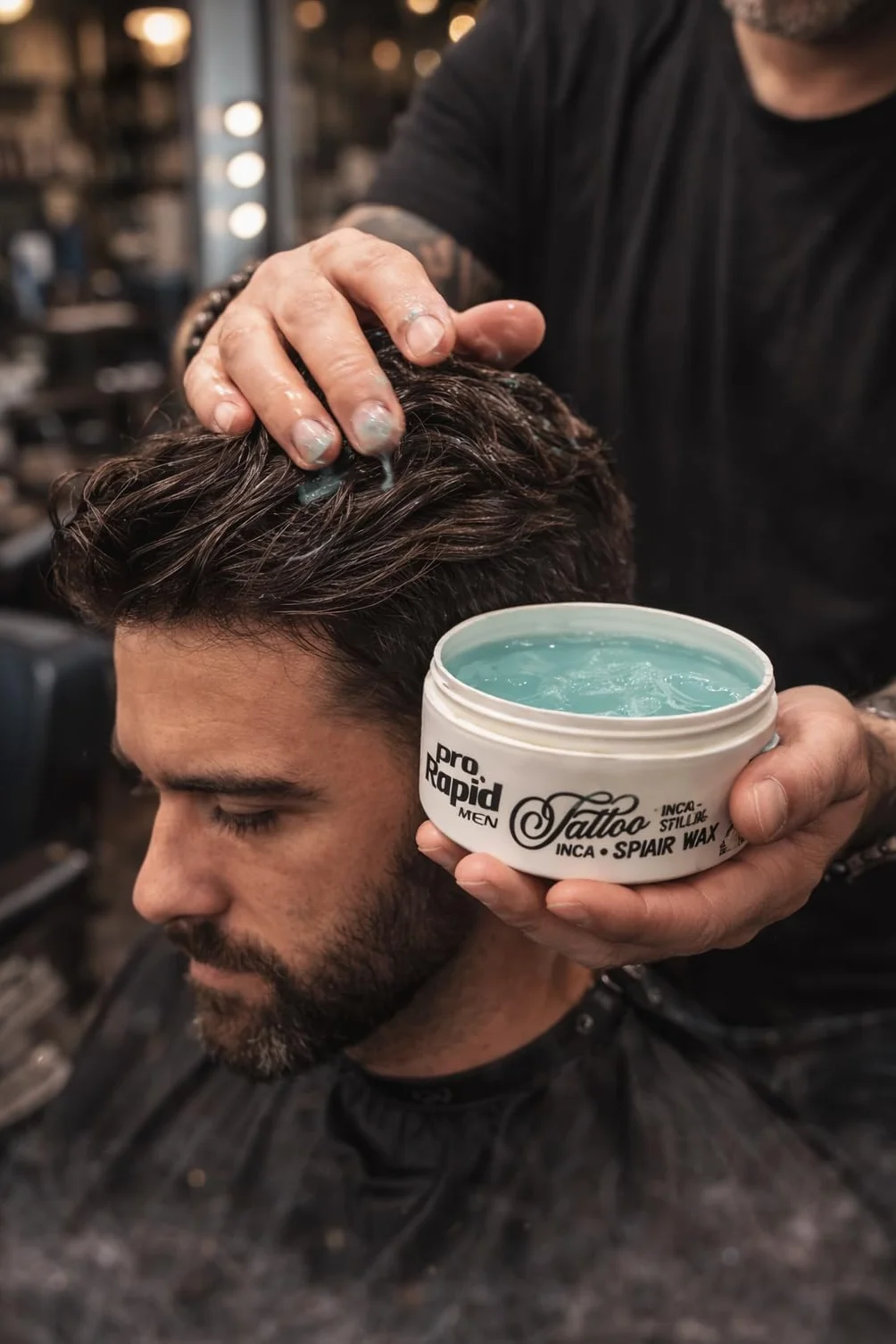Pro Rapid Tattoo Inca - 09 Spider Hair Styling Wax wosk do stylizacji włosów, profesjonalny wosk do stylizacji włosów z matowym wykończeniem, teksturowaniem, objętością, zagęszczaniem i efektem