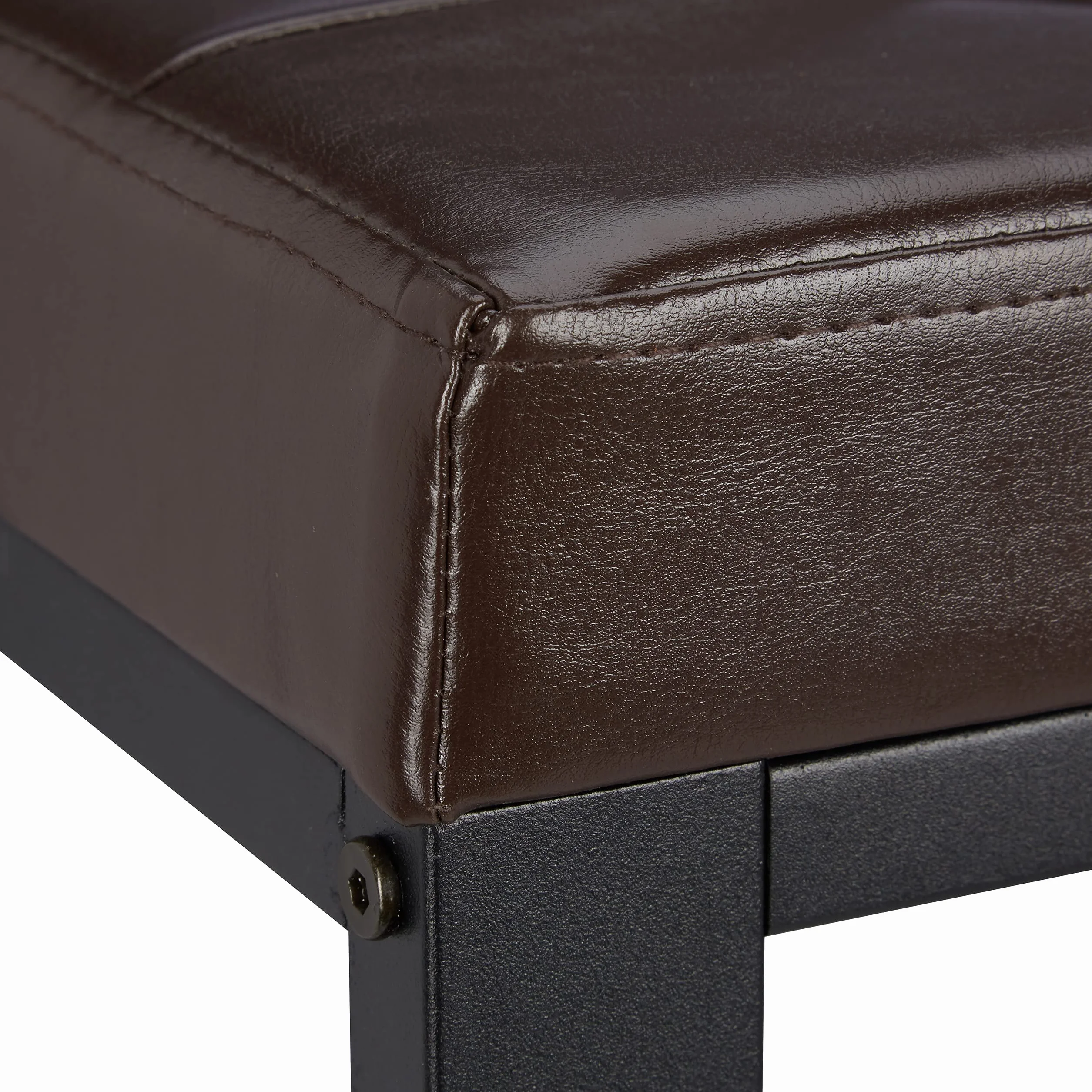 Relaxdays Ławka na buty ze stołkiem siedzisko 2 poziomy 50x90,5x30,5 cm brązowy