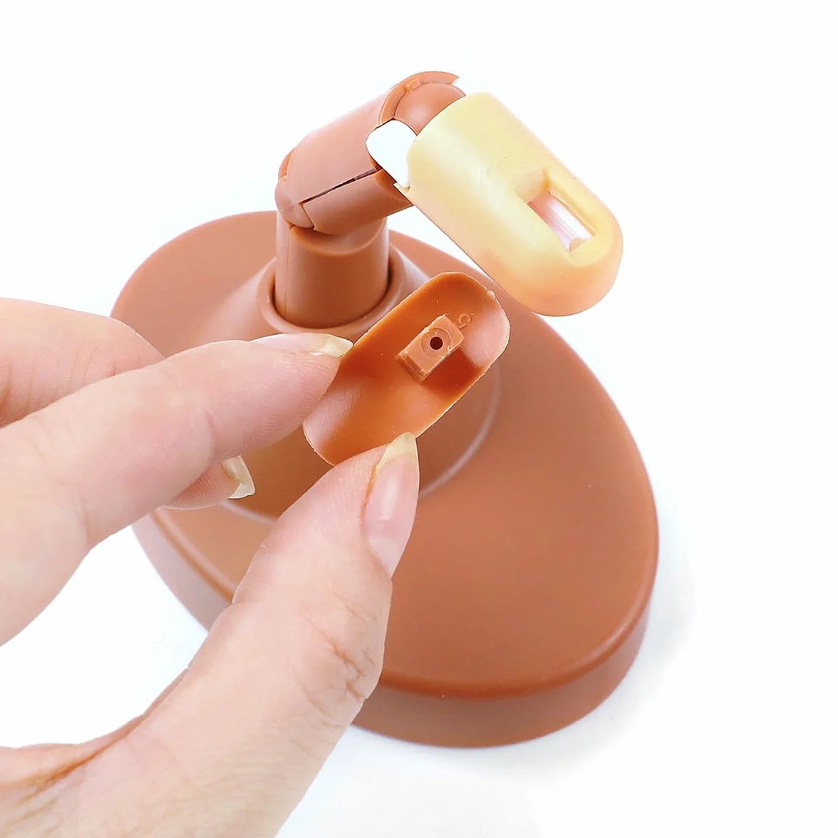 Sarini 3 szt. Regulowany palec do ćwiczeń 100 szt. Wymienne końcówki do paznokci Ćwicz model Zestaw do paznokci akrylowych do manicure