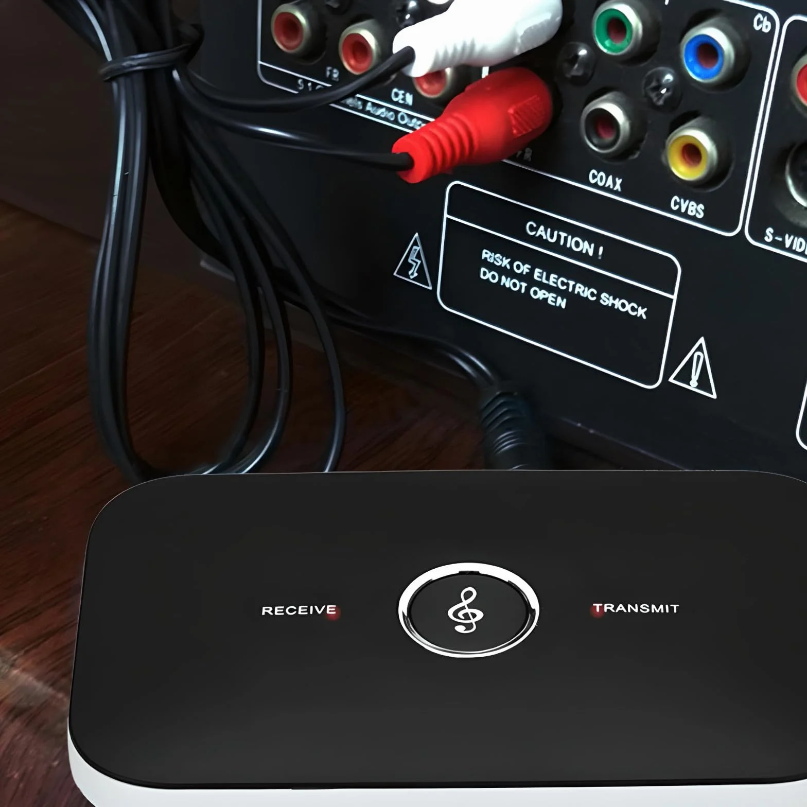 Retoo Transmiter Bluetooth Adapter Odbiornik MP3 2 w 1 Bezprzewodowy nadajnik-odbiornik Kabel AUX 3,5 mm aptX Niski czas oczekiwania dla MP3 Głośnik HiFi TV PC System stereo Czarny
