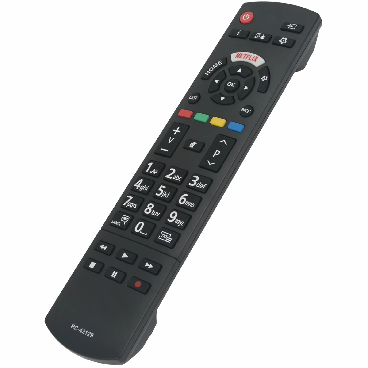RC42129 zamiennik pilota do Panasonic LED TV TX-32GS350E TX-43HX580E TX-43HX580EZ TX-43HX582E TX-43HX585E TX-43HX600E TX-43HX602E TX-43HX603E TX-W5ZachZachZachZachZachZach84 TX-50HX580E