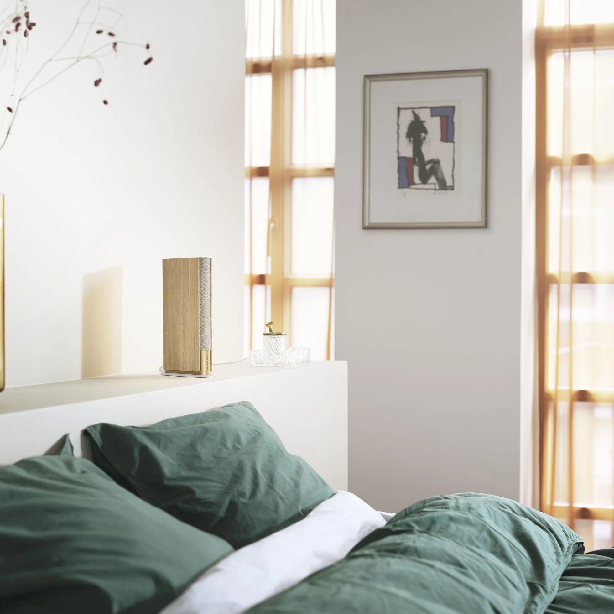 Bang & Olufsen Beosound Emerge - Kompaktowy głośnik półkowy, z wi-fi i bluetooth, niezwykle szeroki dźwięk, smukły głośnik domowy z certyfikatem Cradle to Cradle