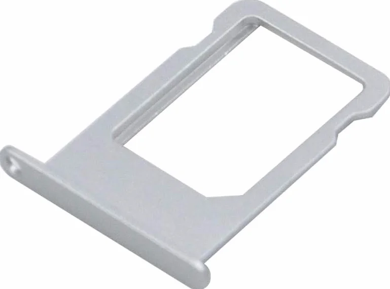 MMOBIEL Uchwyt karty SIM Kompatybilny z iPhone 5S/SE 2016 - sanki z kartą karty SIM, w tym pin SIM - srebrny
