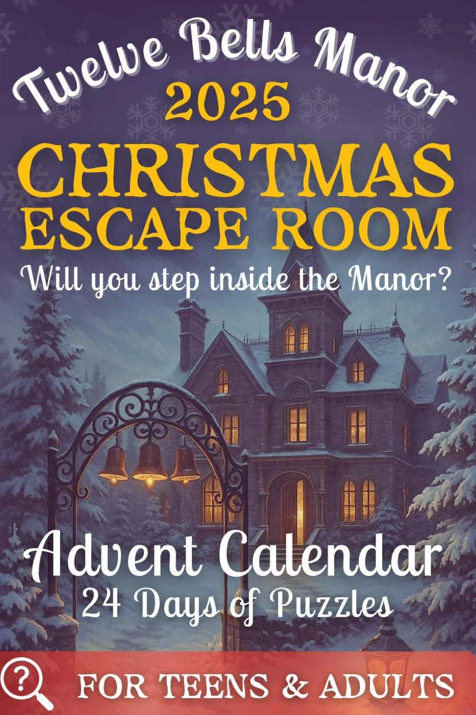 Escape Room Advent Calendar Puzzle Book – 24 Riddles & Challenges for Adults & Teens