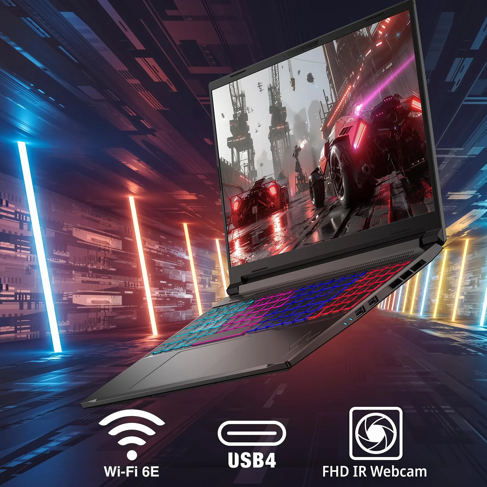 acer Nitro V 16S AI laptop AI | Notebook Gaming | NVIDIA GeForce RTX 5070 8 GB | Ryzen AI 7 350 | Pamięć RAM 16 GB DDR5 | 1024 GB SSD | wyświetlacz 16" WQXGA IPS 180 Hz | kopia + PC | Windows 11 |