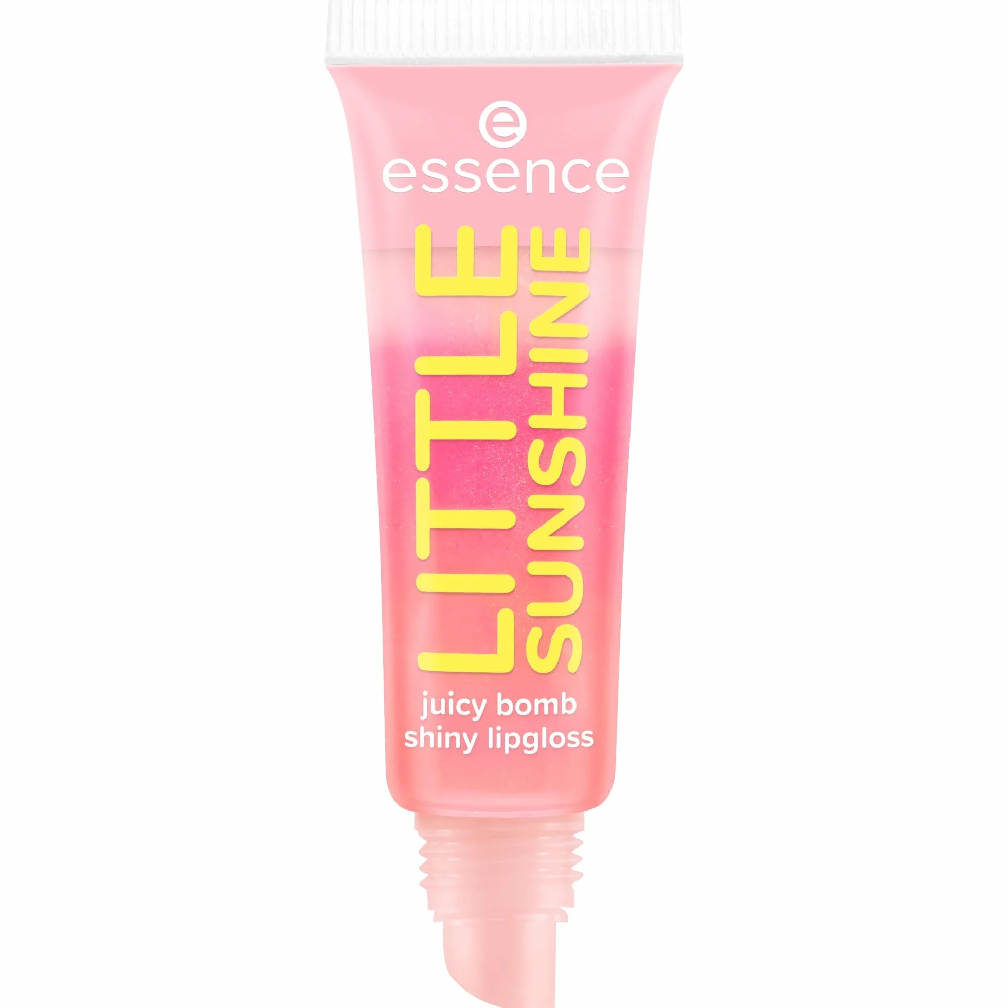 essence Błyszczyk do ust SAY IT WITH JUICY LITTLE SUNSHINE juicy bomb, natychmiastowy wynik, błyszczący (10ml)