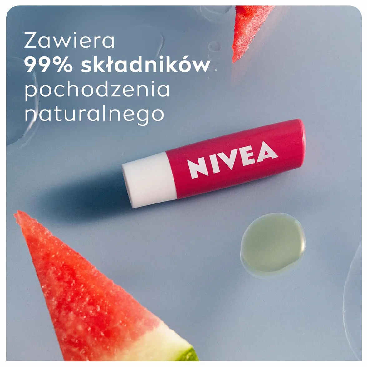 NIVEA Pielęgnująca pomadka do ust Watermelon Shine, 4,8 g