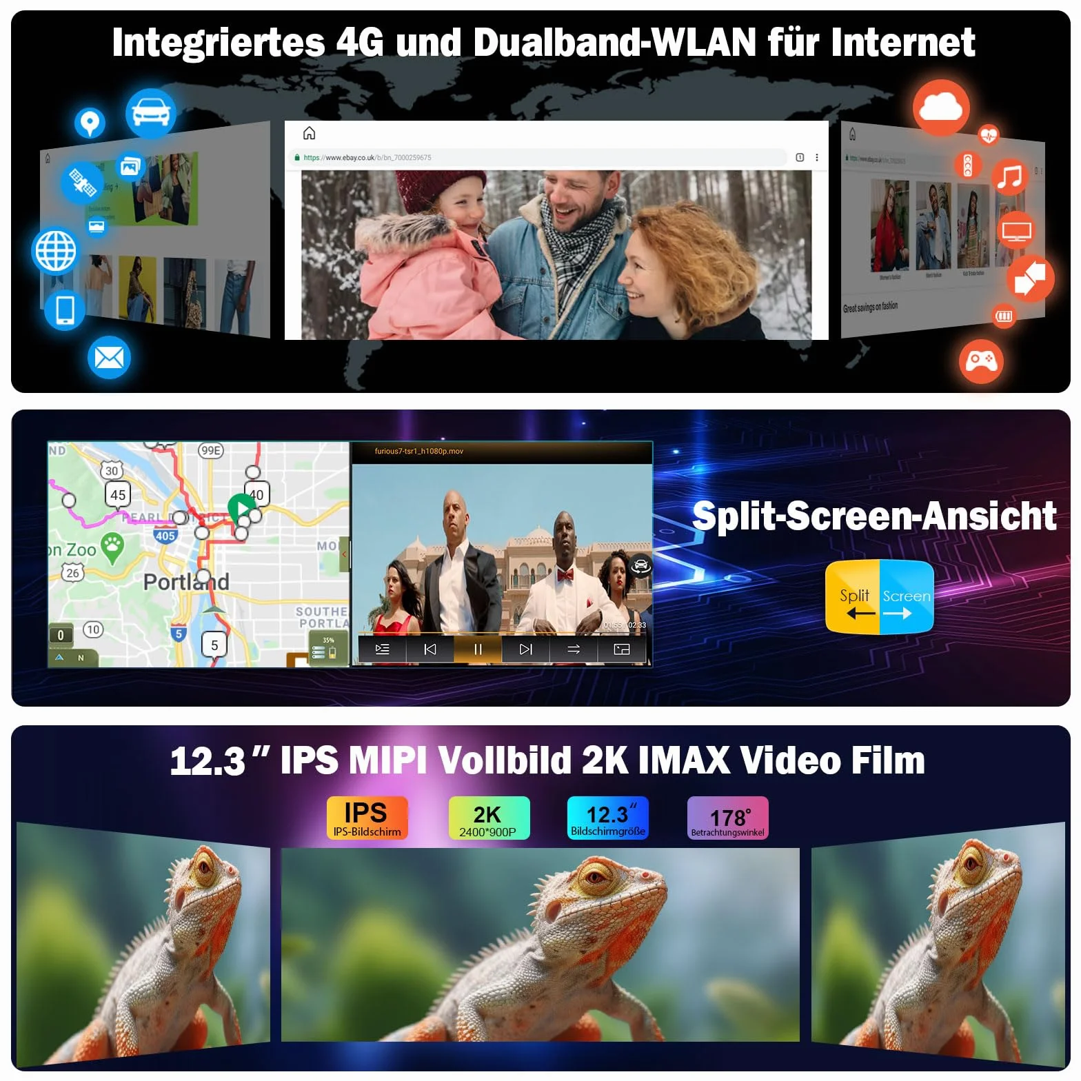 12,3 cala 8-rdzeniowy Android 13 radio samochodowe nawigacja do Mercedes-Benz GLK klasa X204 2009-2012 NTG4.0 z Carplay Android Auto Bluetooth WiFi ekran dotykowy COMAND DSP DAB+ TPMS 8 GB RAM