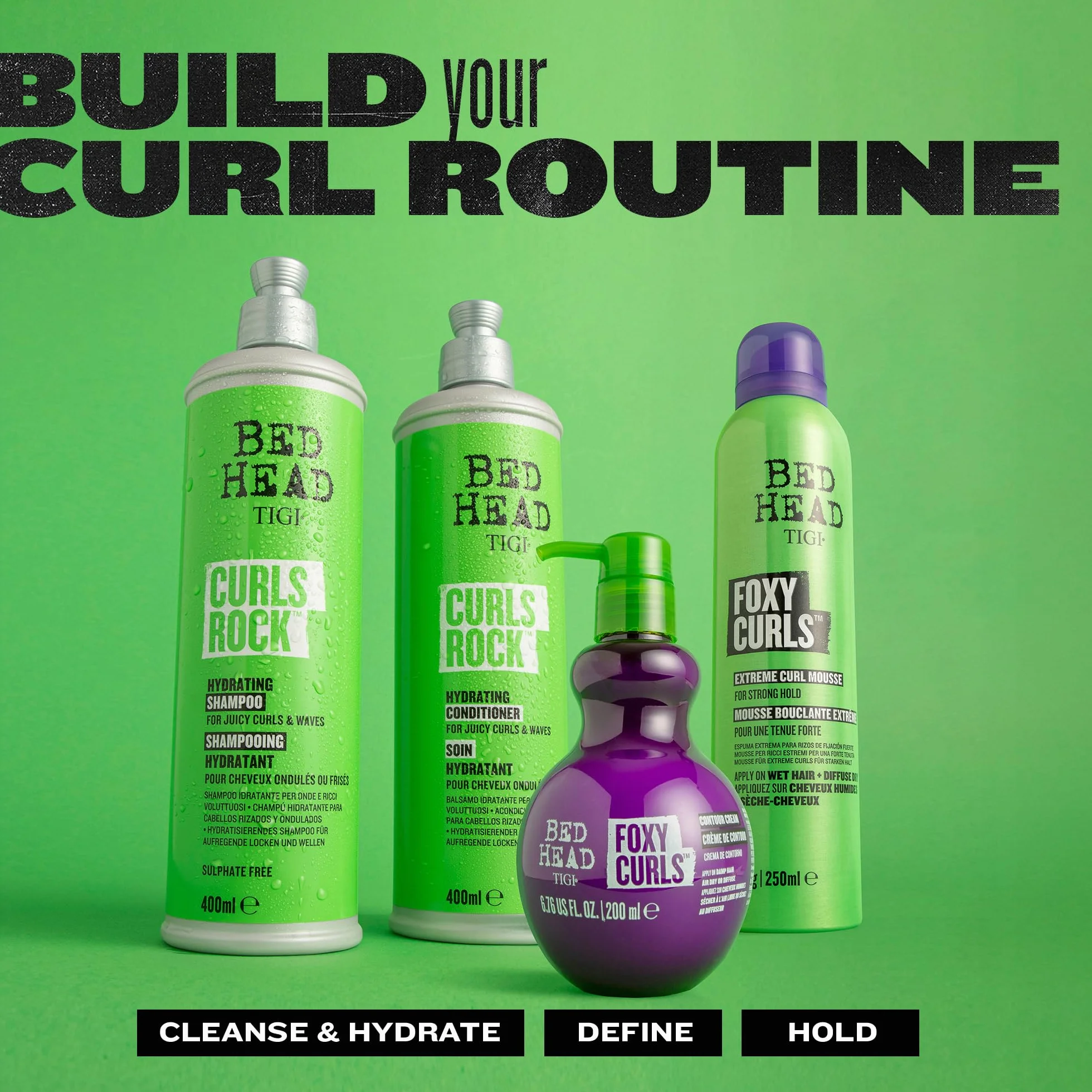 Tigi Bed Head Foxy Curls, Krem do Włosów Kręconych, dla Zdefiniowanych Loków, 200 ml