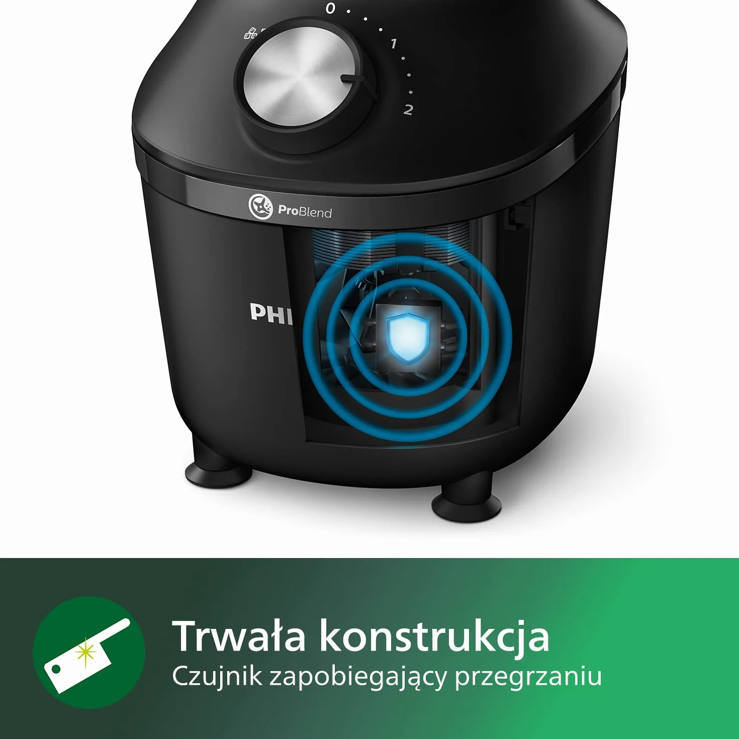 Philips Seria 3000 Blender 600 W Szklany Dzbanek 2 L Czarny HR2291/41