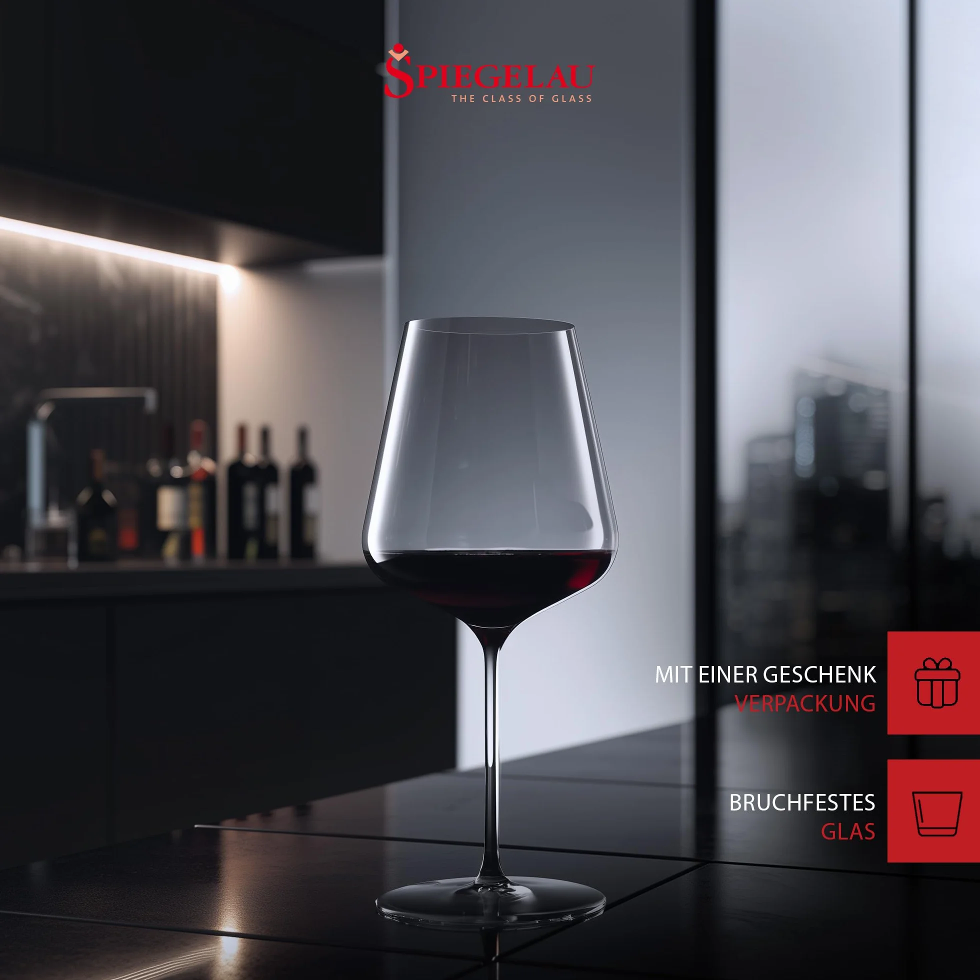 Spiegelau Definition Bordeaux kieliszki do wina kryształ 740 ml zestaw 2 sztuk