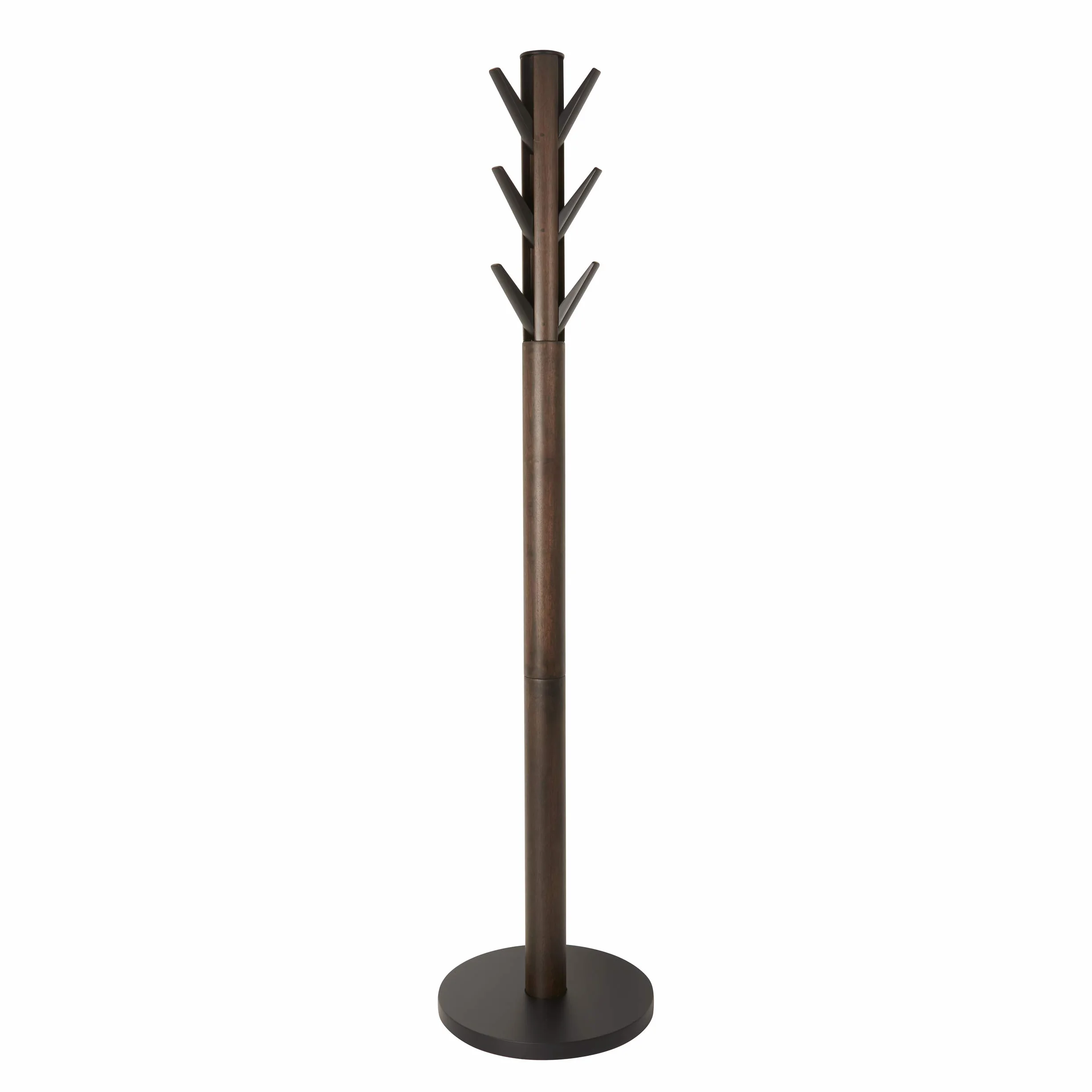 Umbra Flapper Wieszak na Ubrania, Czarny/Orzech Włoski, 57.2 x 57.2 x 165.1 cm