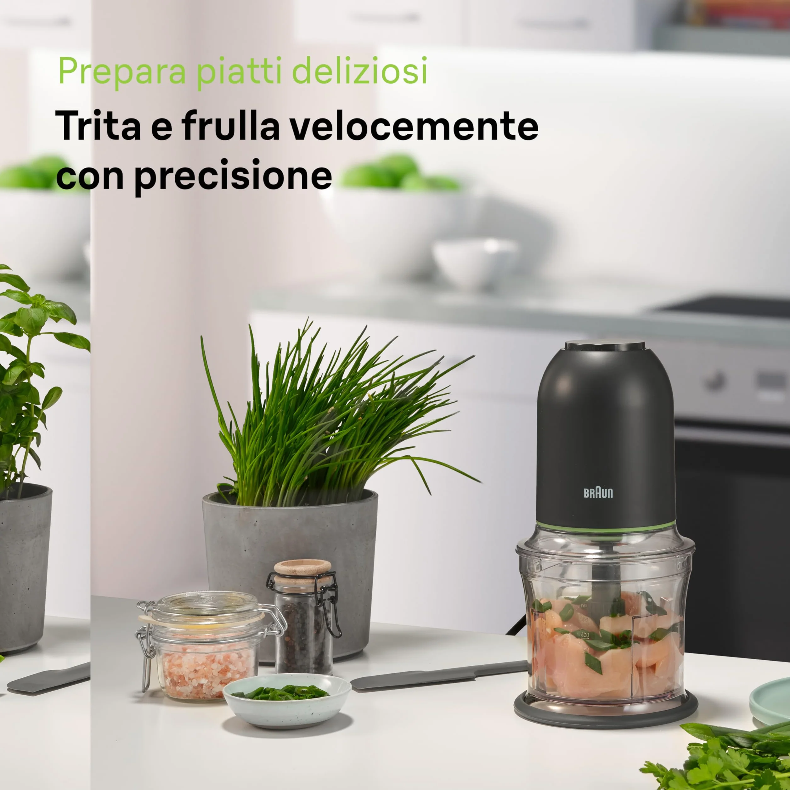 Braun MultiPractic 3 CH3011BK maszynka do mielenia 500 W stal nierdzewna kruszarka do lodu czarny