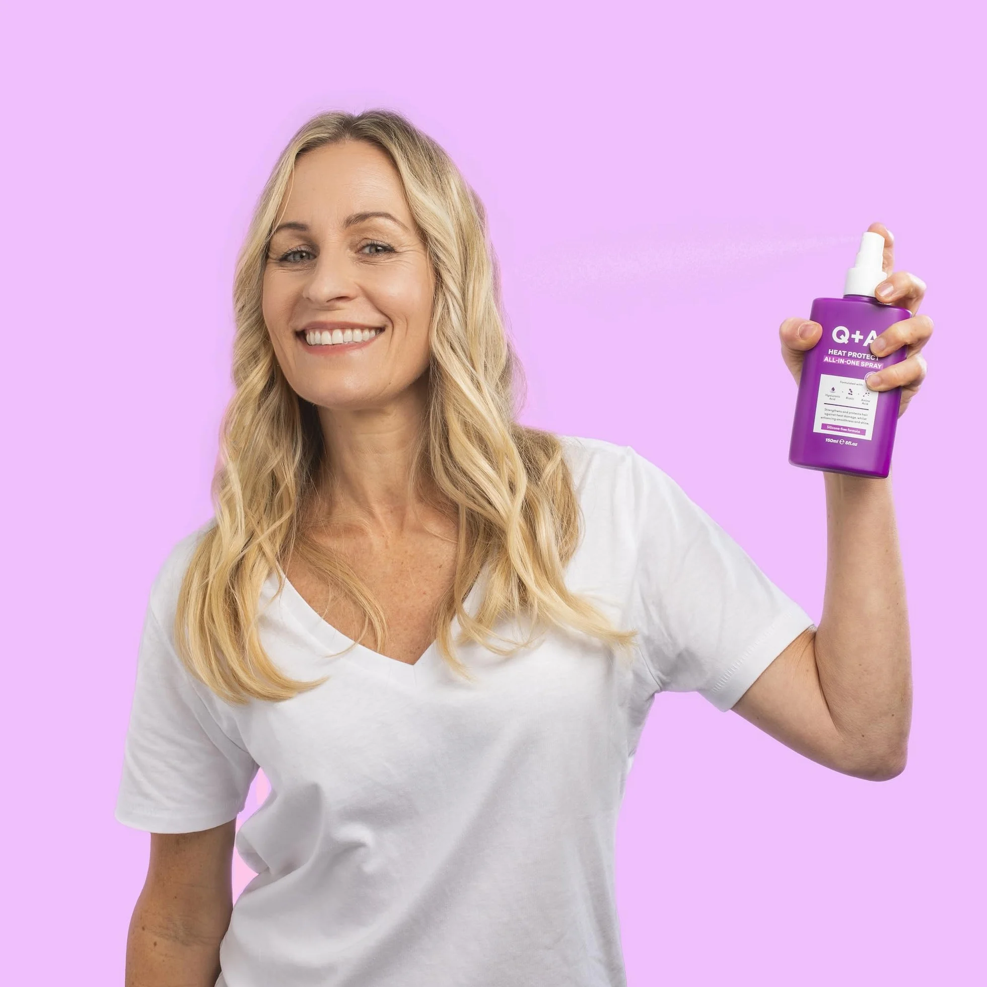 Q+A Heat Protect All-In-One Spray