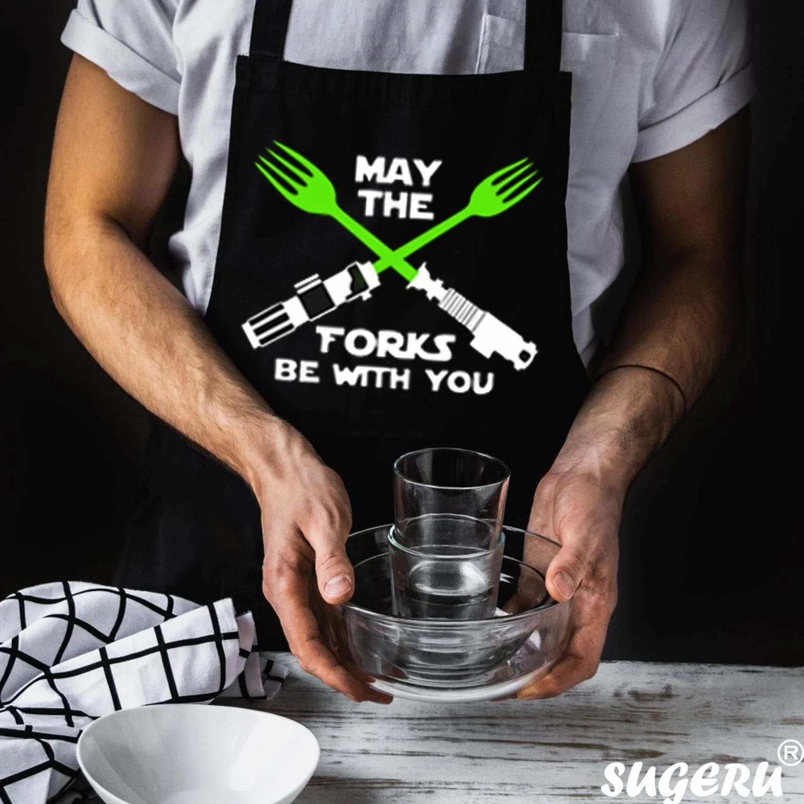Sugeru Fartuch kuchenny Star Wars z 2 kieszeniami wodoszczelny regulowany